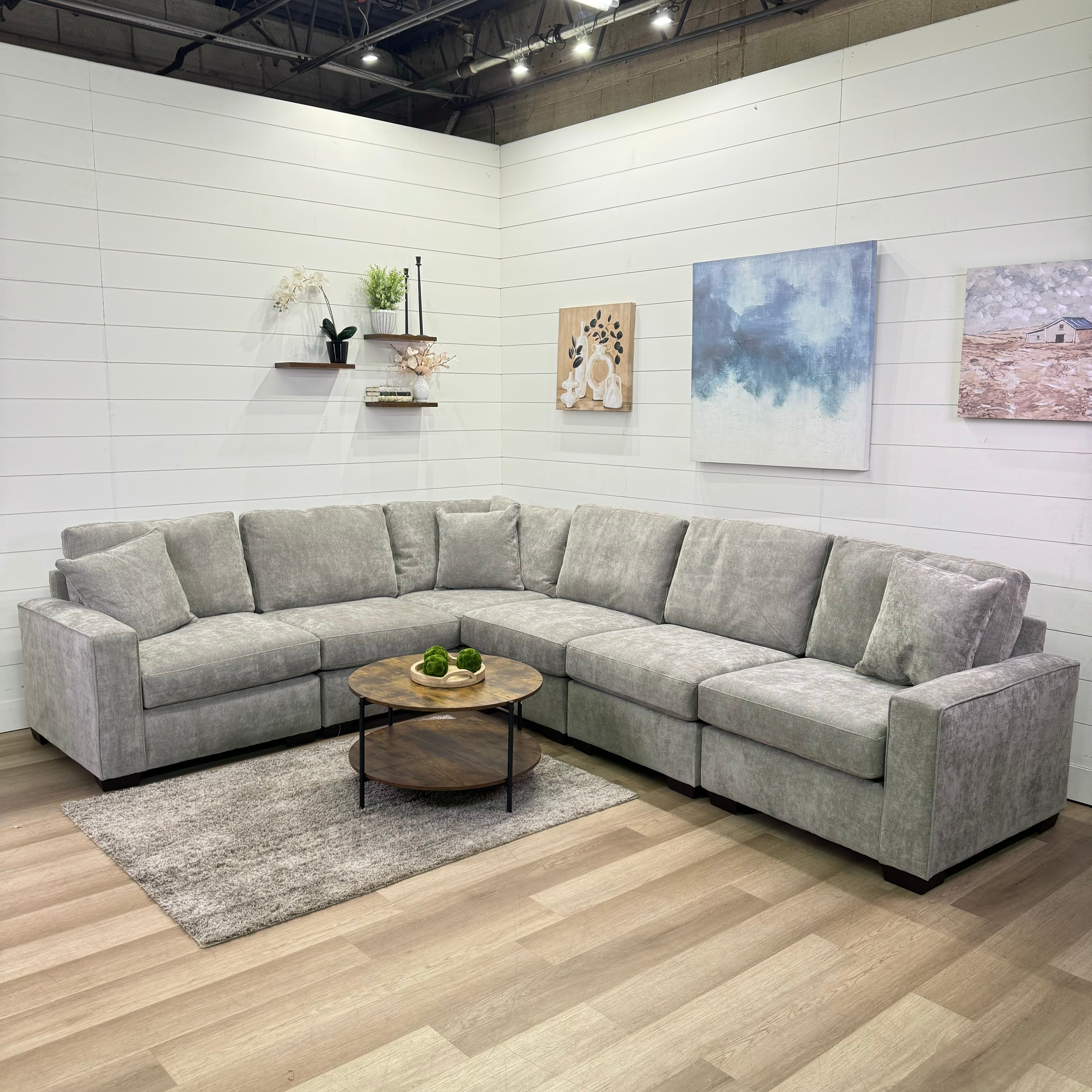 Haven Modular Ash 7 Piece Sectional Sofa
