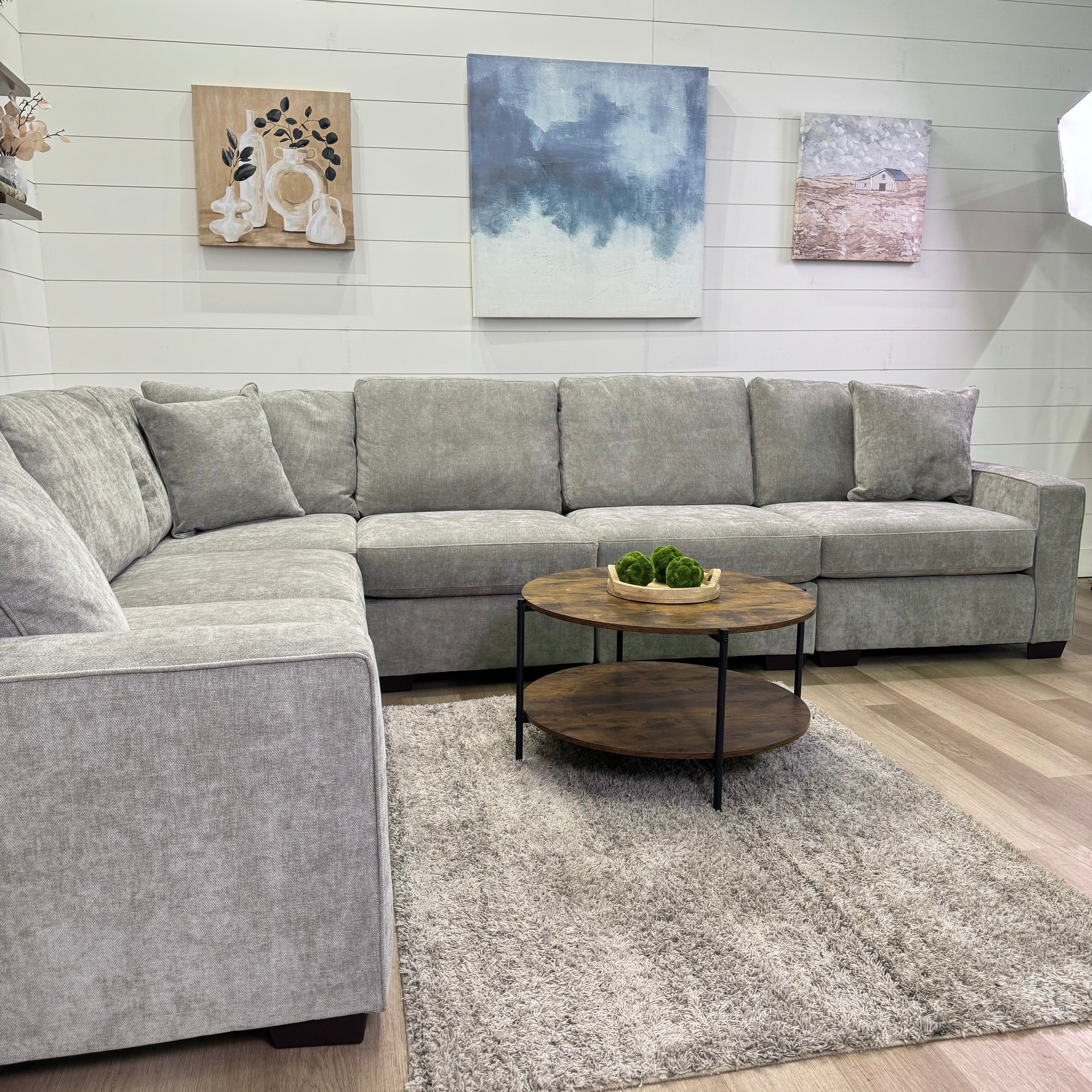 Haven Modular Ash 7 Piece Sectional Sofa