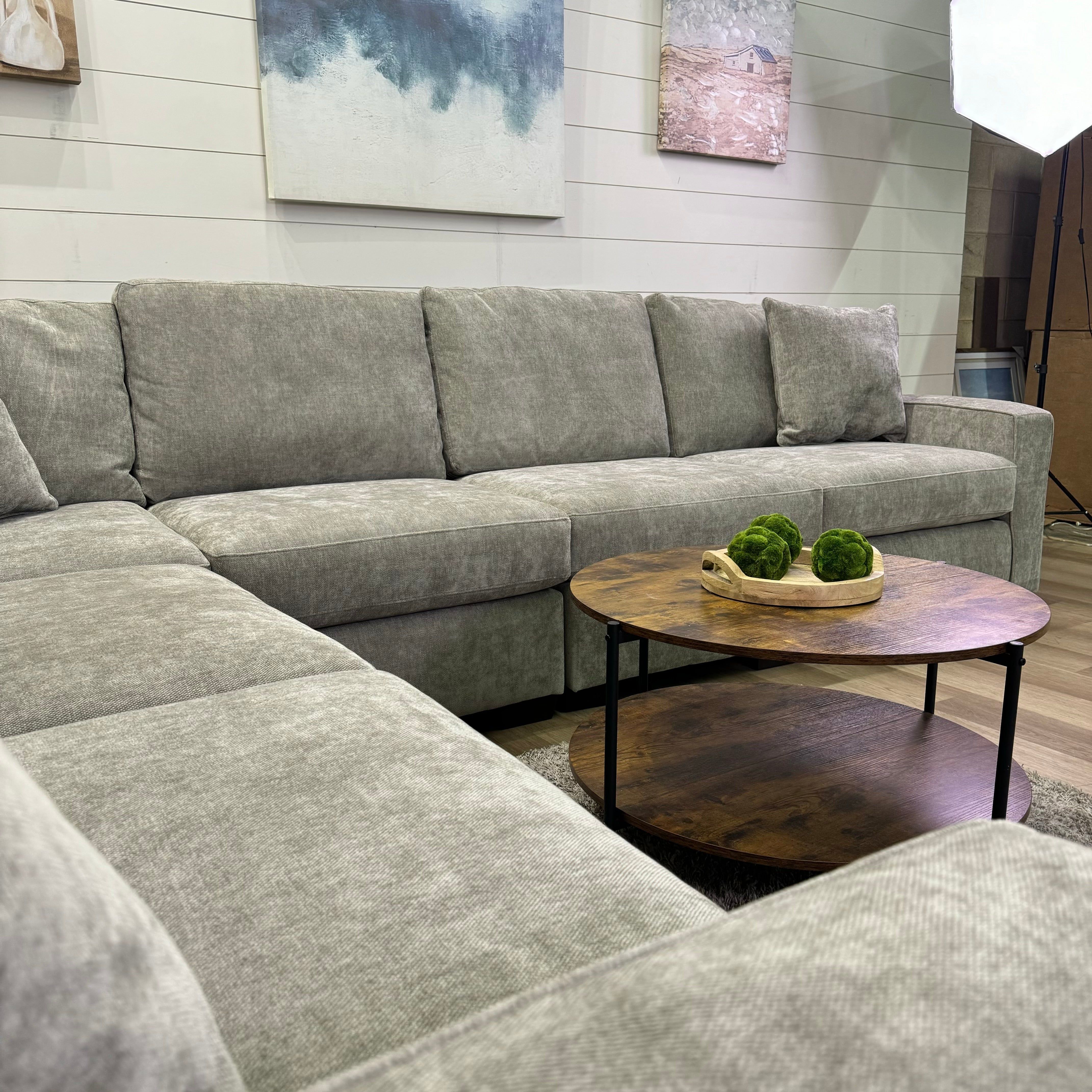 Haven Modular Ash 7 Piece Sectional Sofa