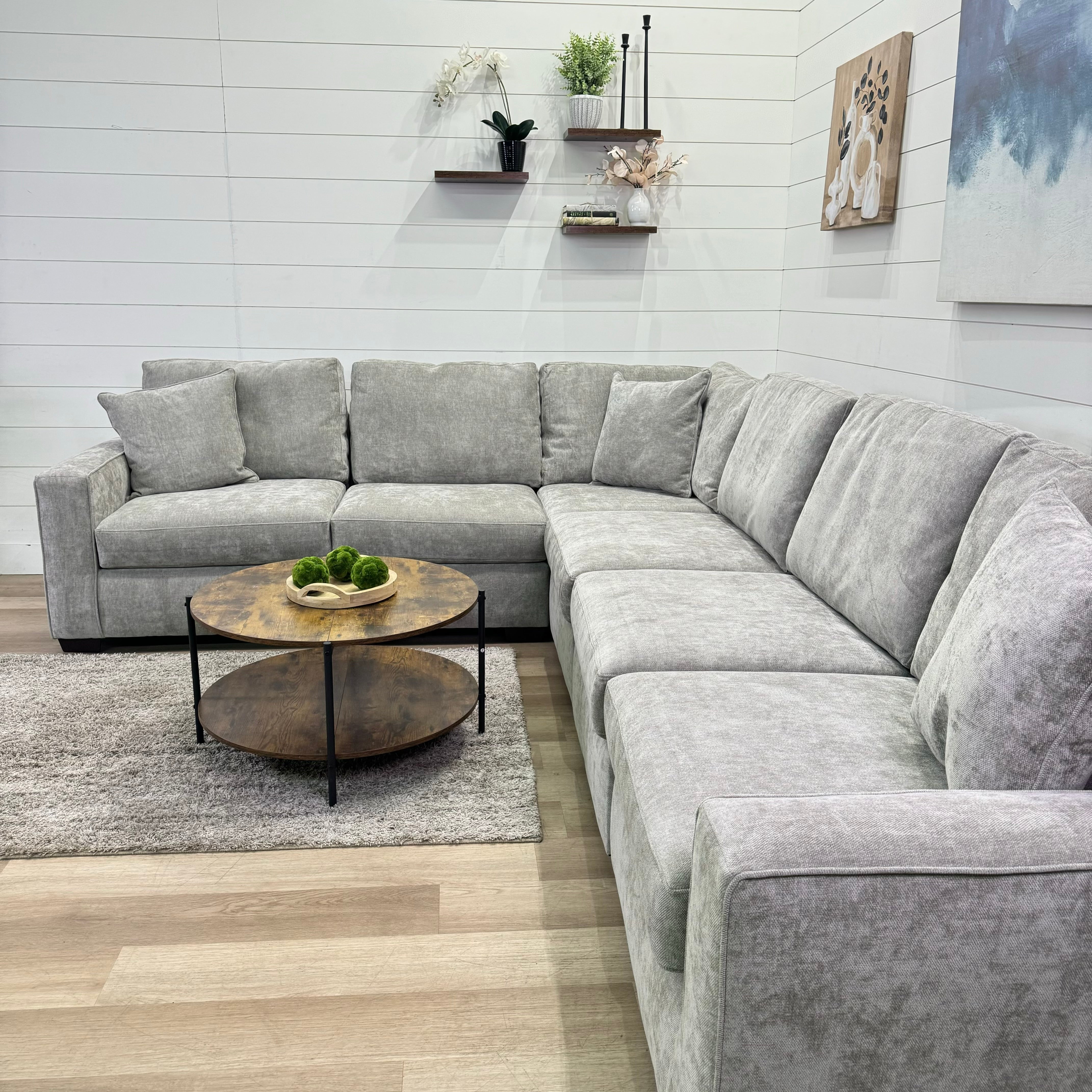 Haven Modular Ash 7 Piece Sectional Sofa