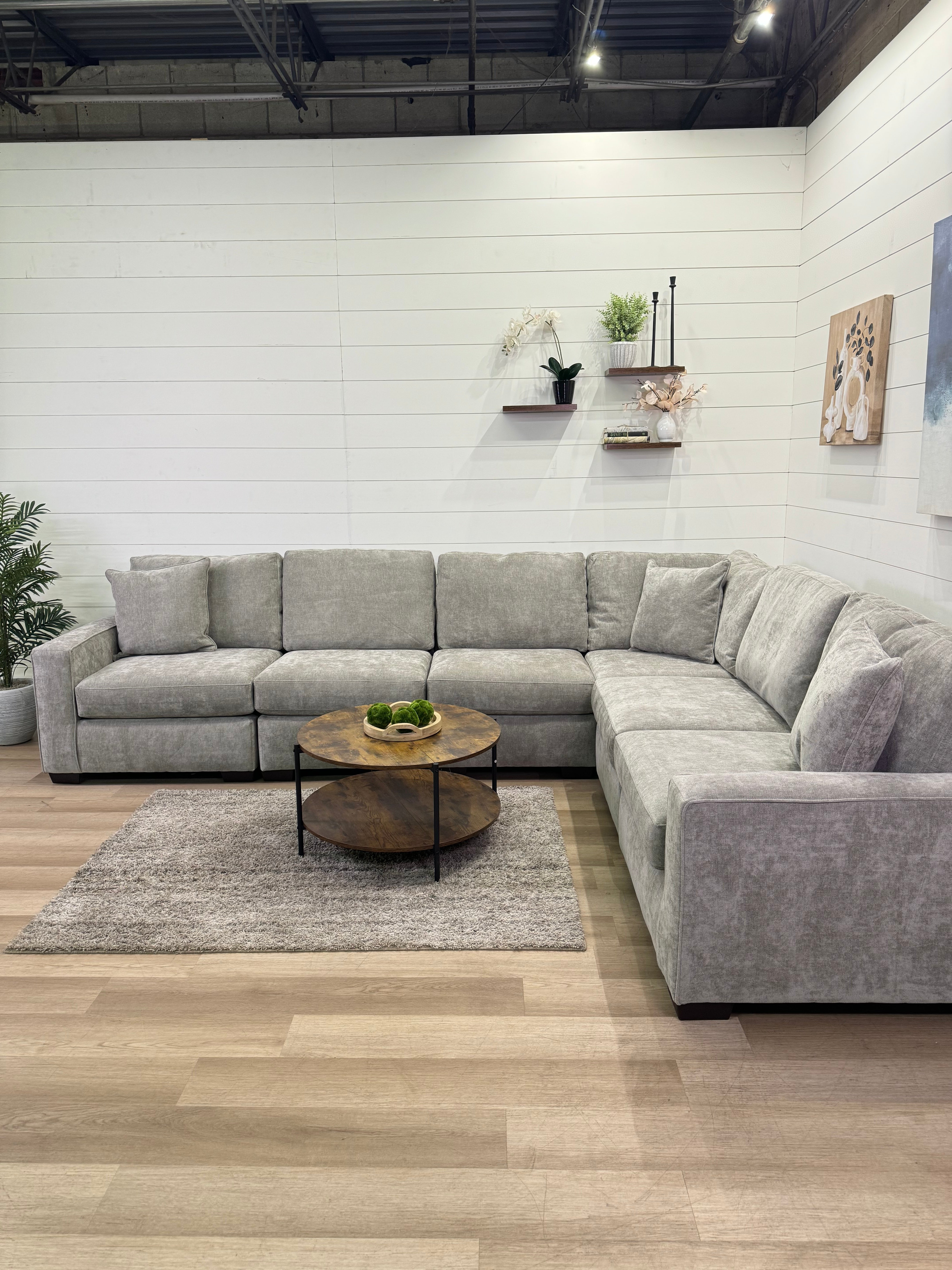 Haven Modular Ash 7 Piece Sectional Sofa