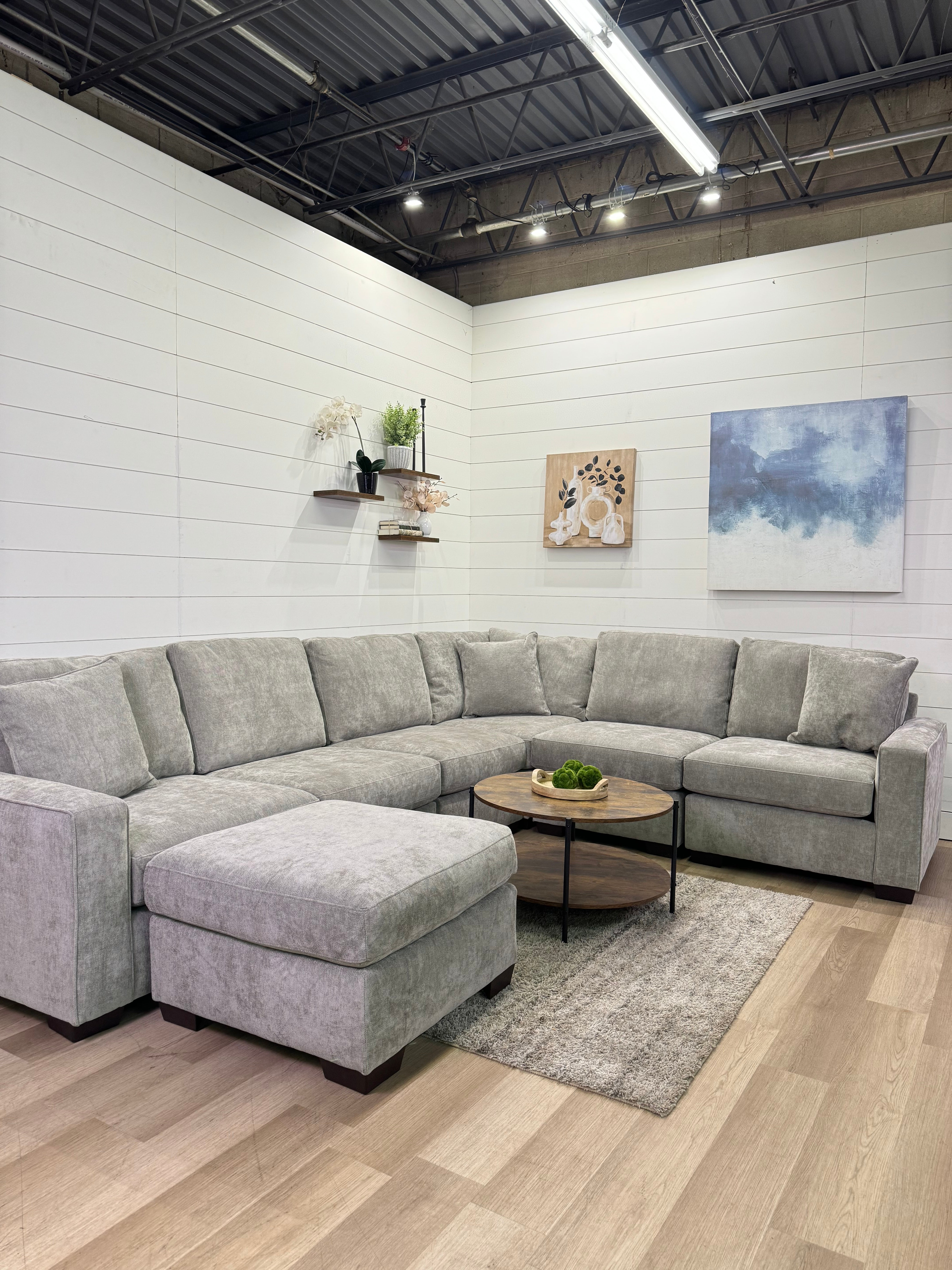 Haven Modular Ash 7 Piece Sectional Sofa