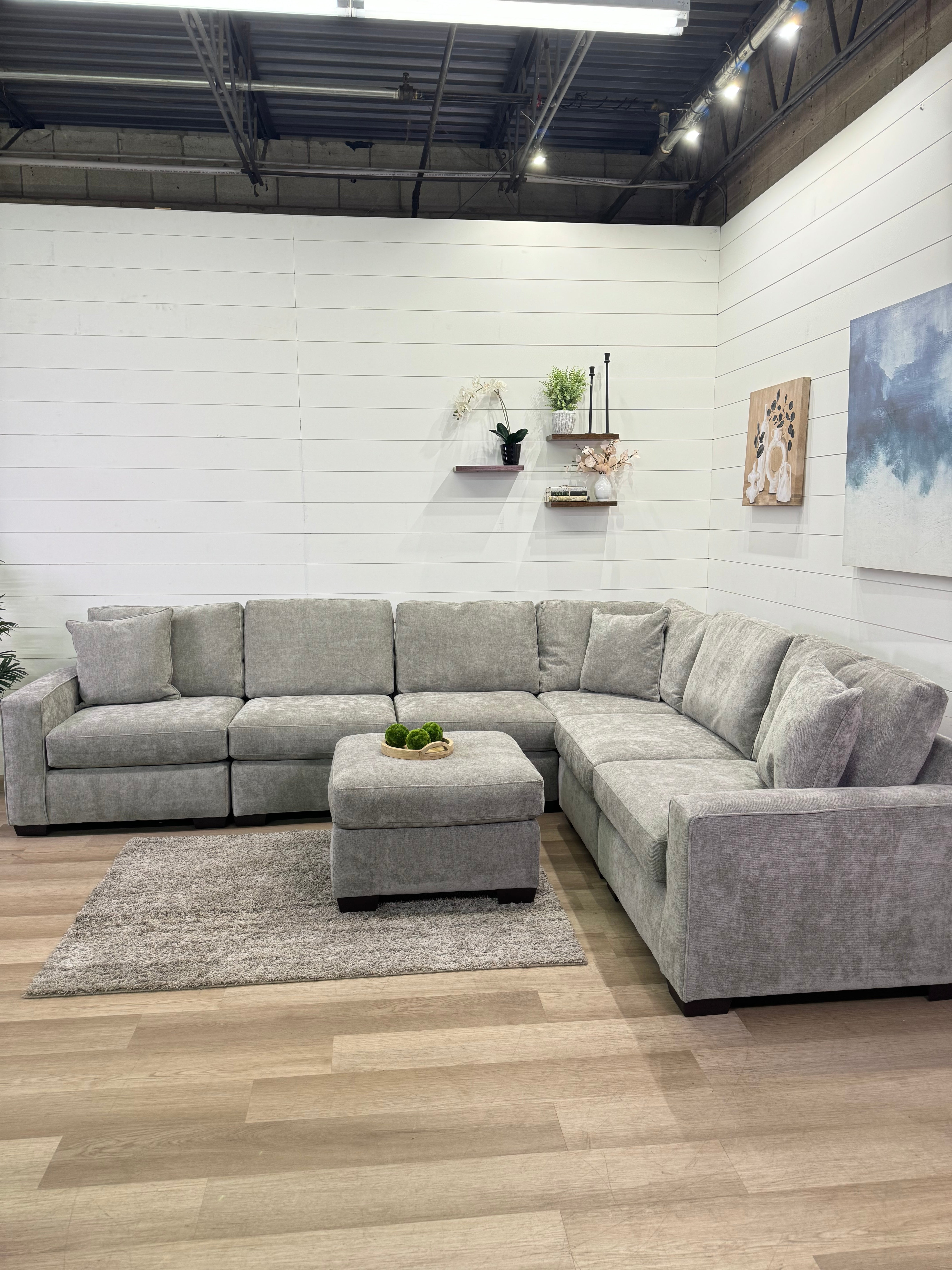 Haven Modular Ash 7 Piece Sectional Sofa