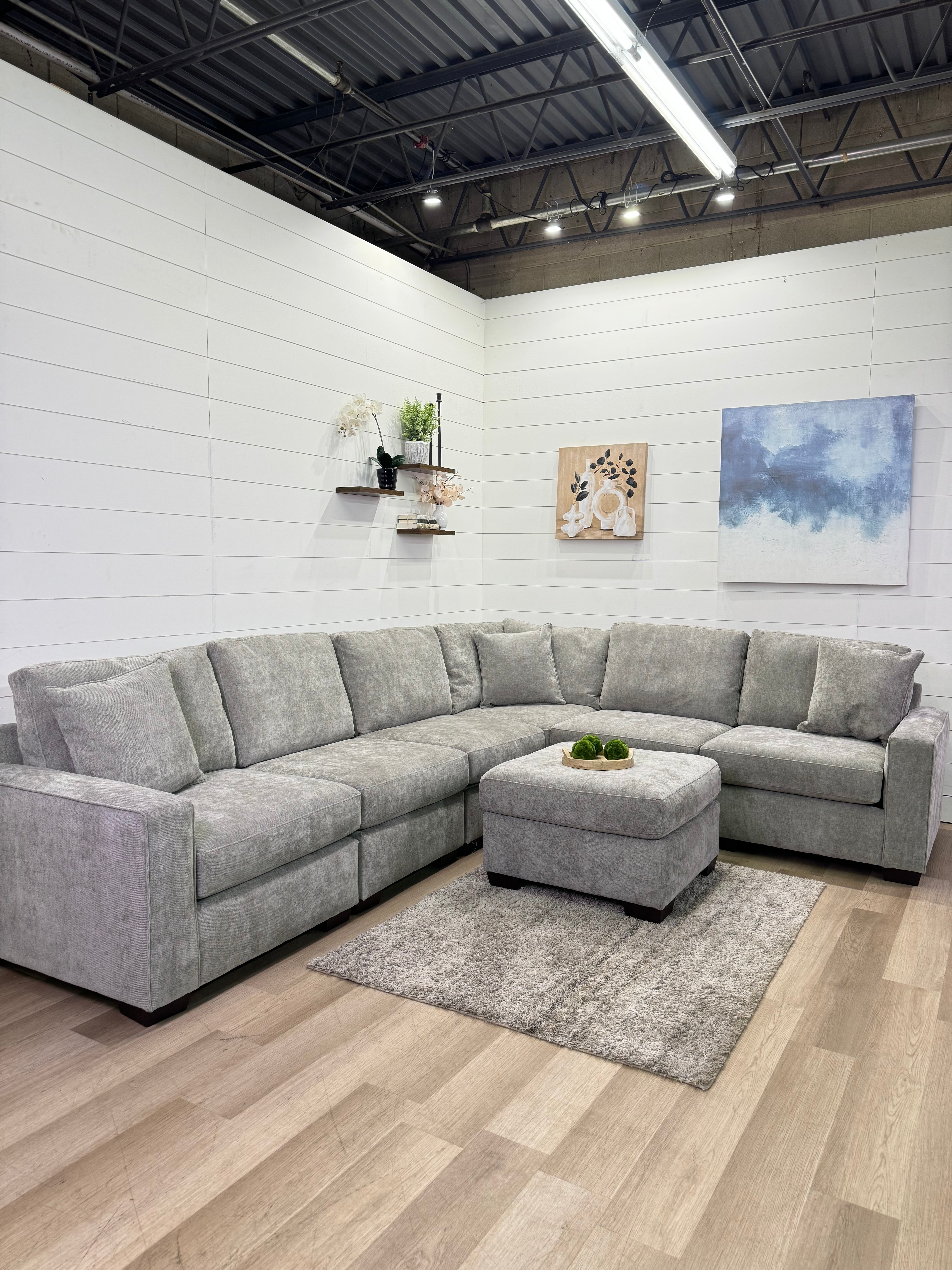 Haven Modular Ash 7 Piece Sectional Sofa