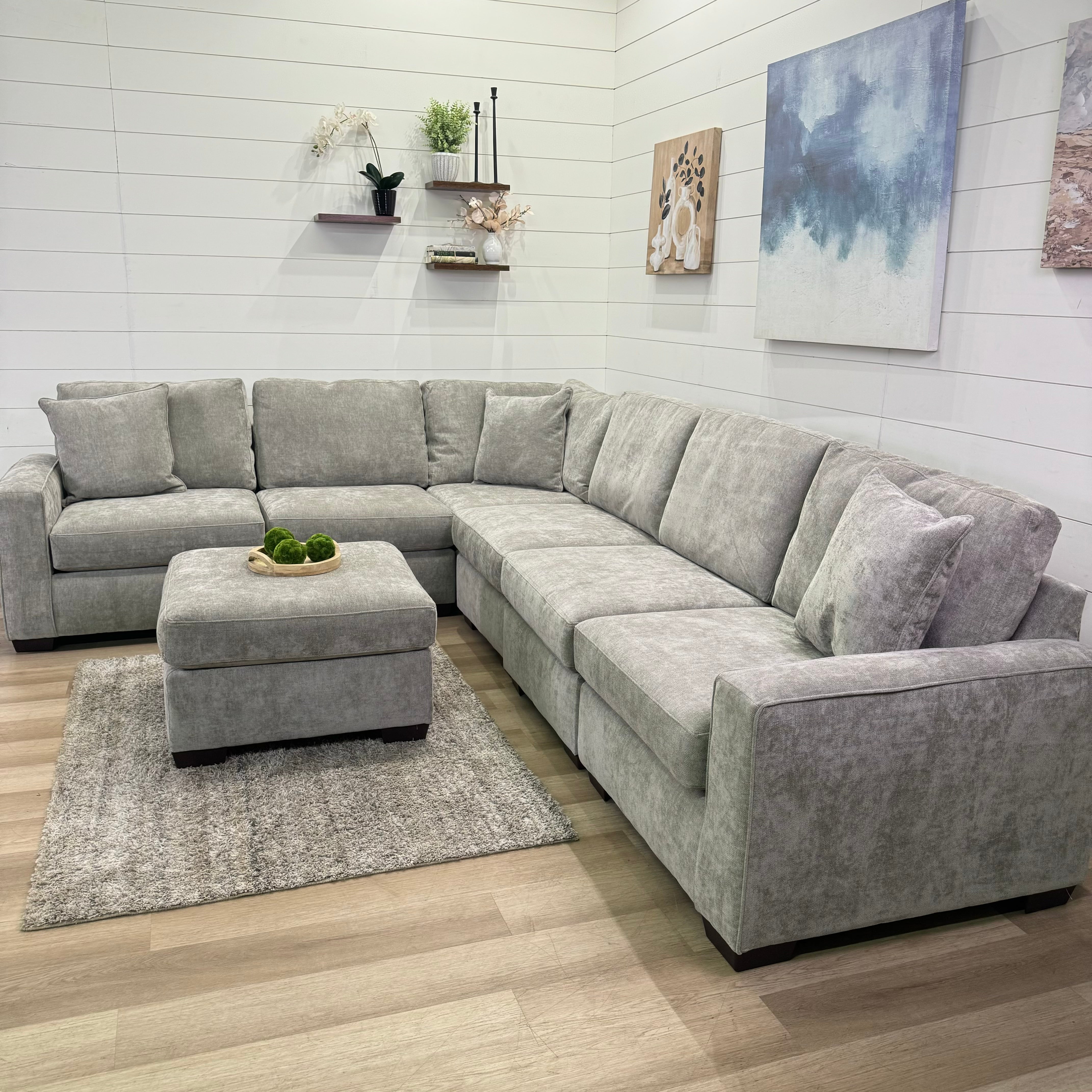 Haven Modular Ash 7 Piece Sectional Sofa