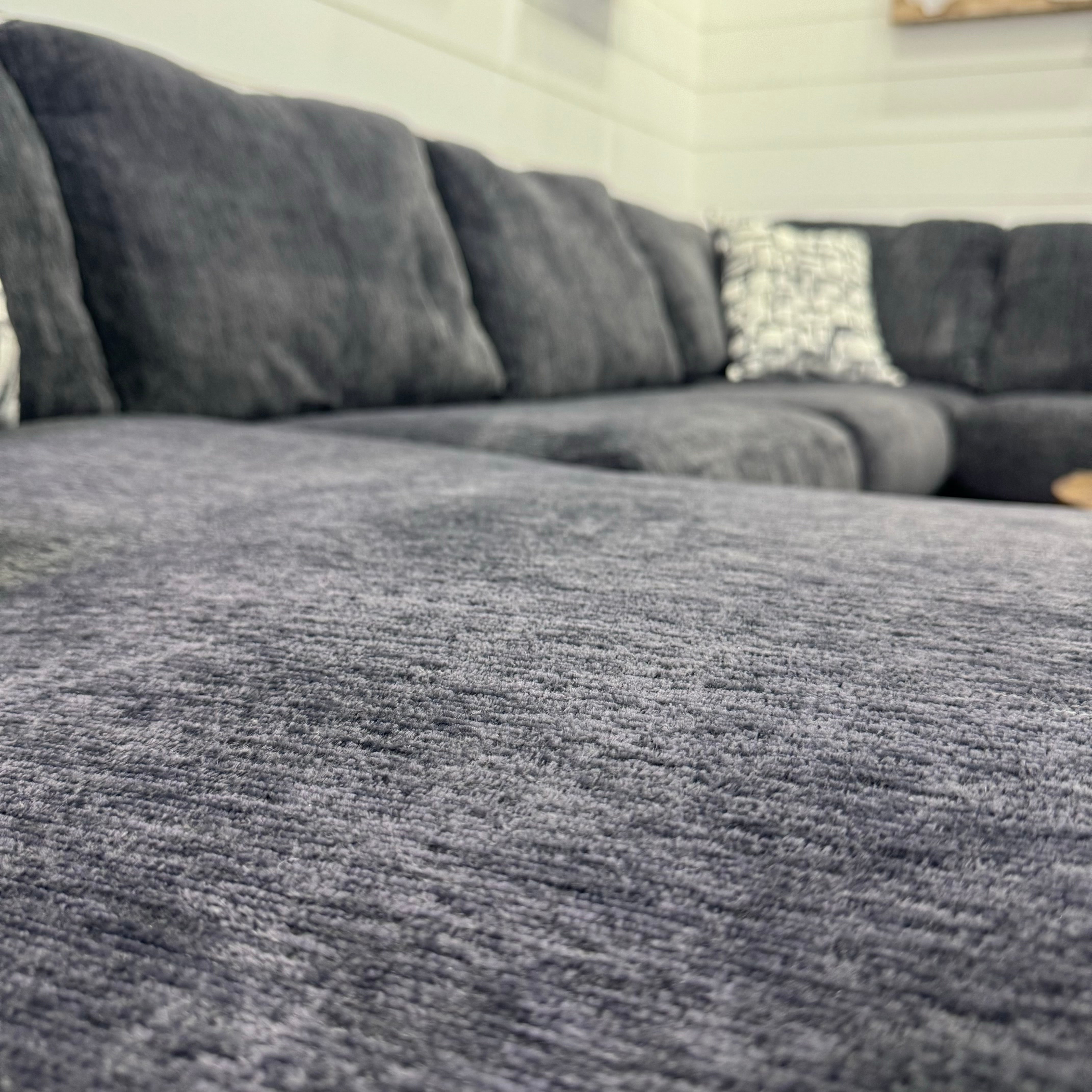 Rowan Charcoal U-Shaped Sectional with Chaise