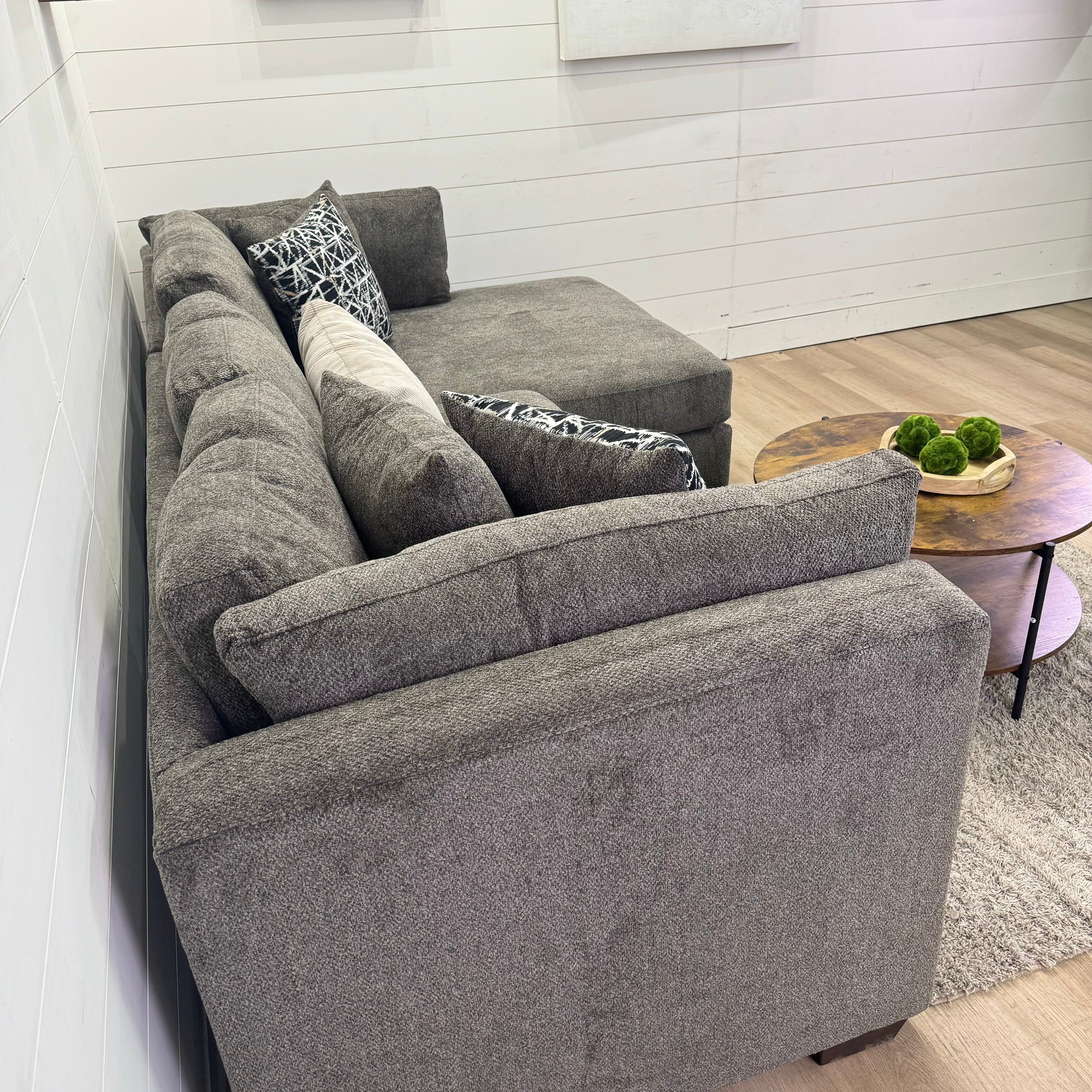 Bruce Oversized Chaise Sectional W Optional Ottoman