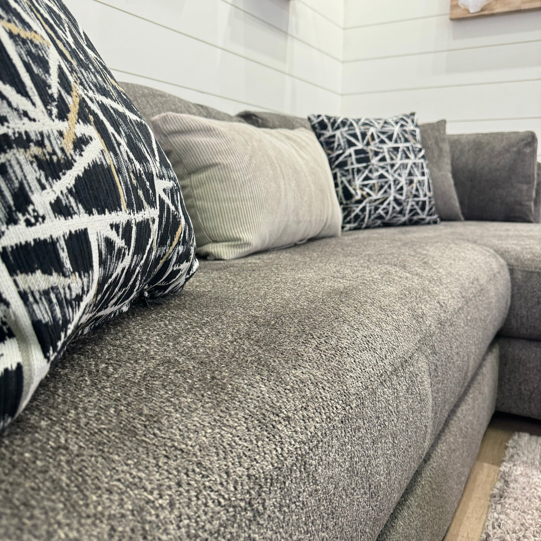 Bruce Oversized Chaise Sectional with Ottoman