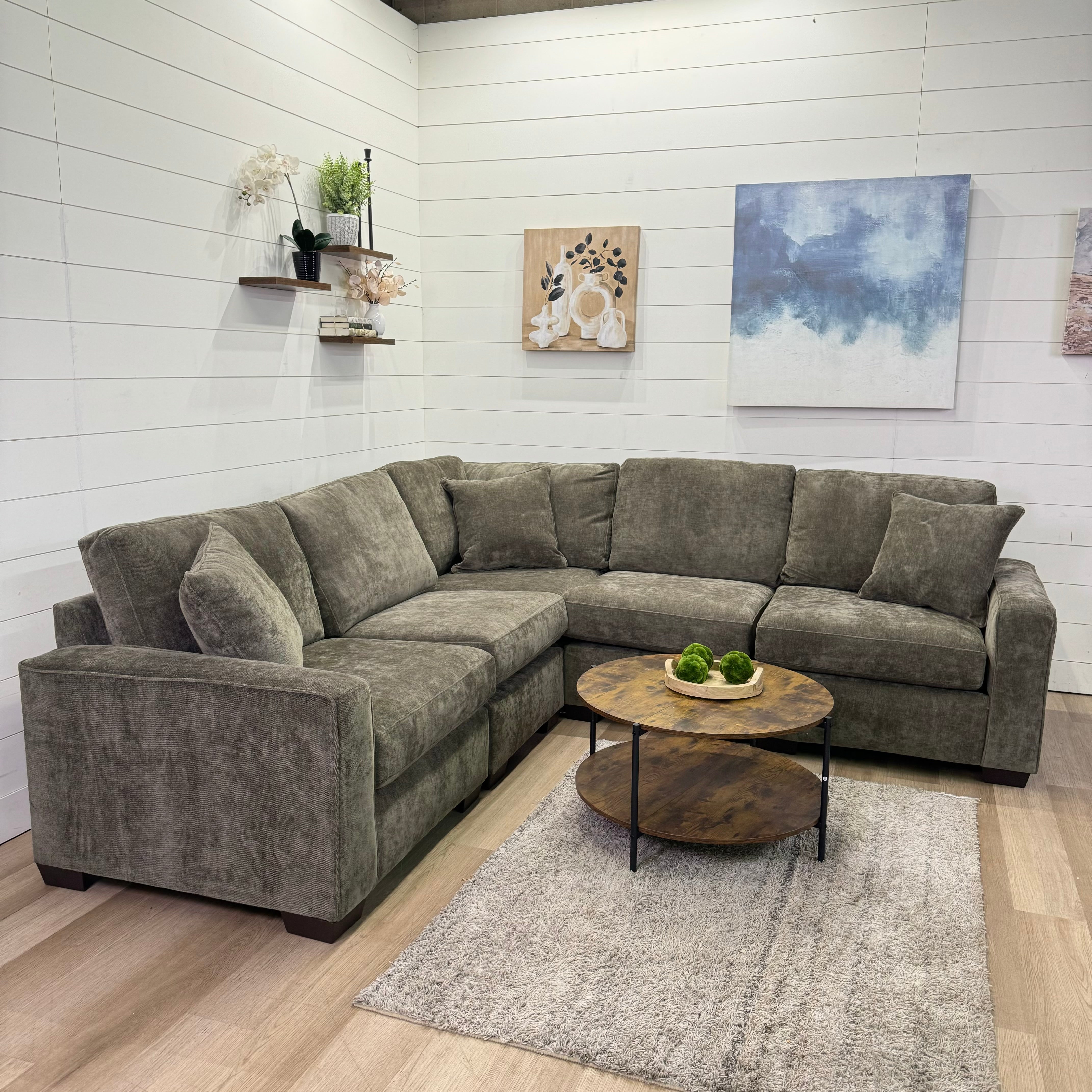 Haven Modular Mocha 6 Piece Sectional Sofa