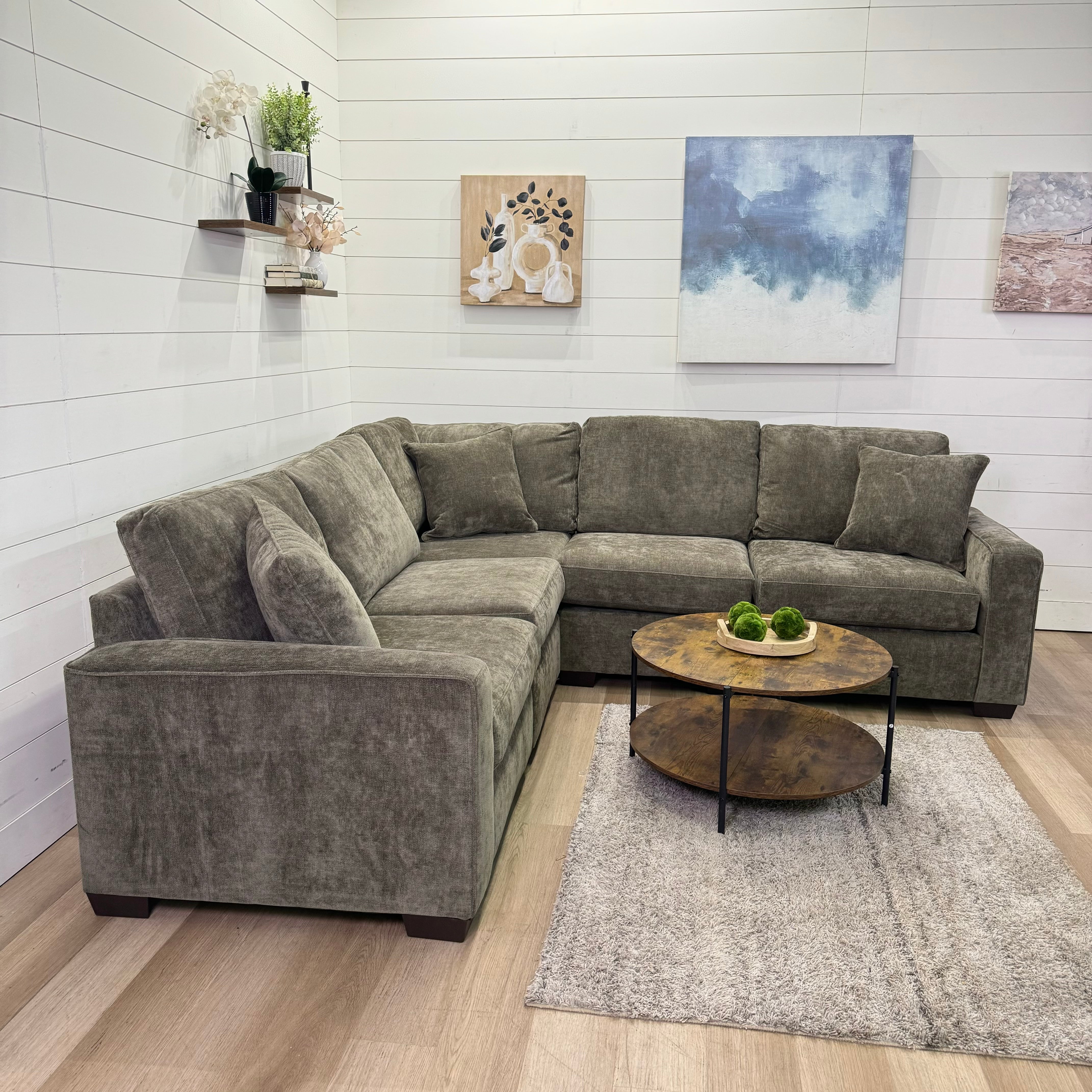 Haven Modular Mocha 6 Piece Sectional Sofa