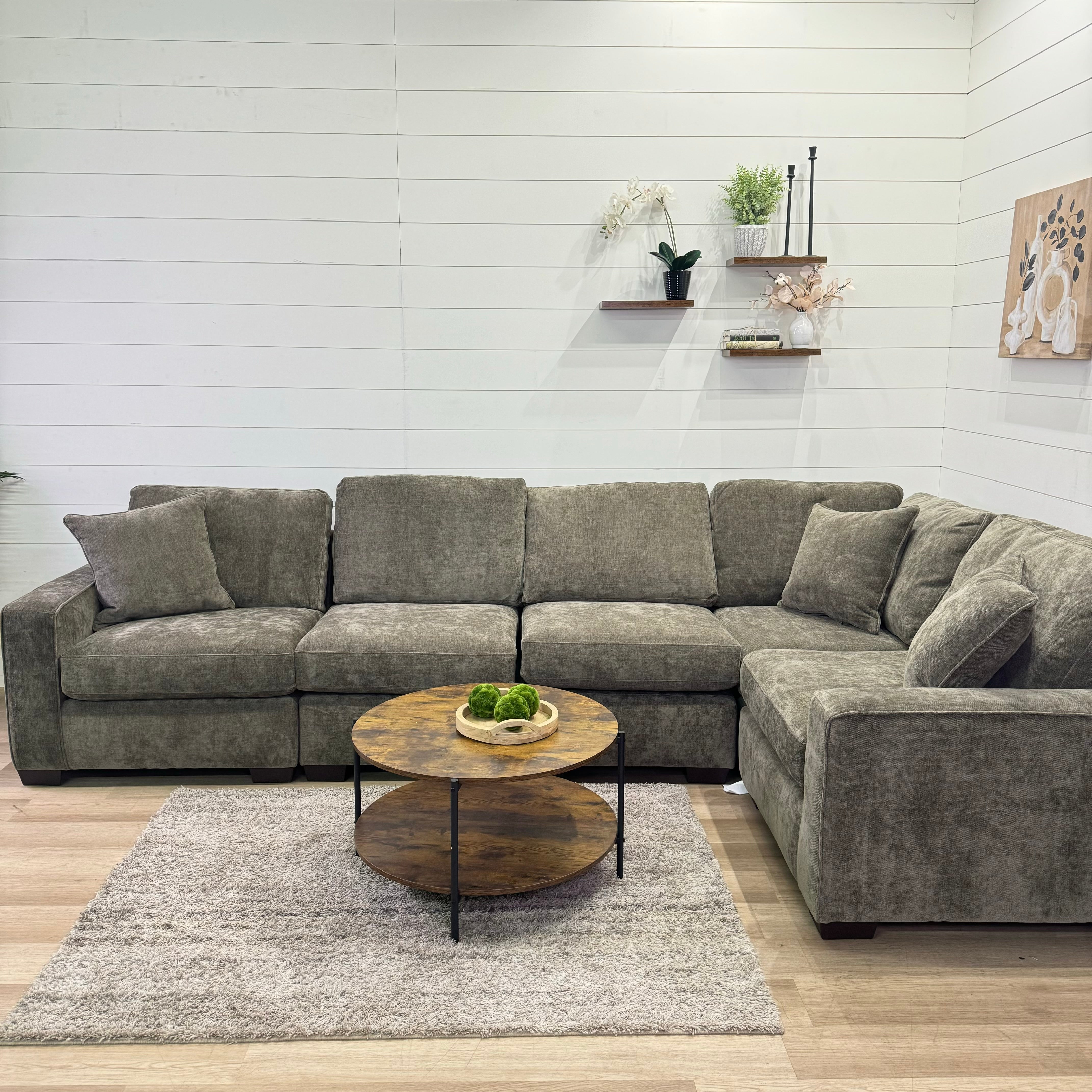 Haven Modular Mocha 6 Piece Sectional Sofa