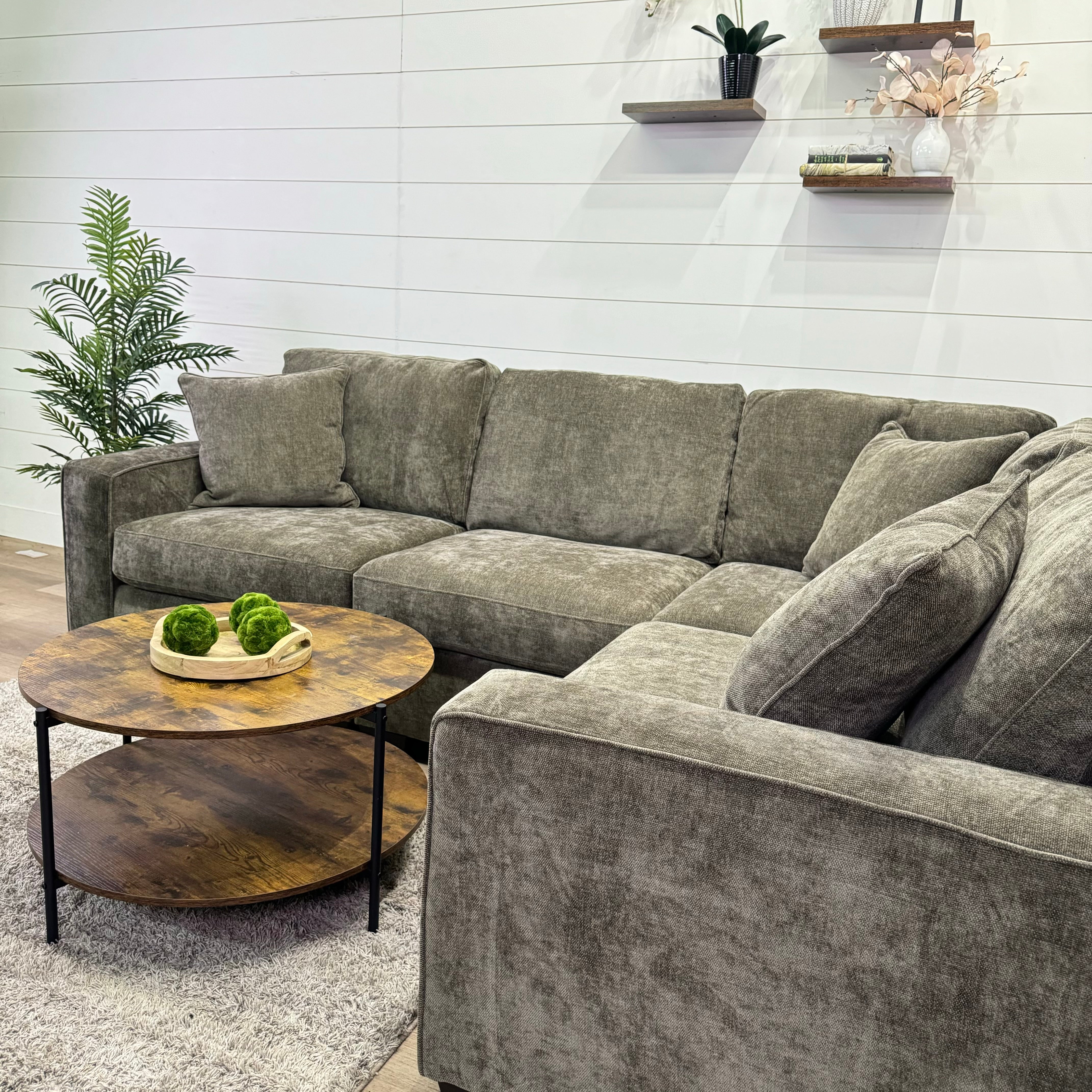 Haven Modular Mocha 5 Piece Sectional Sofa