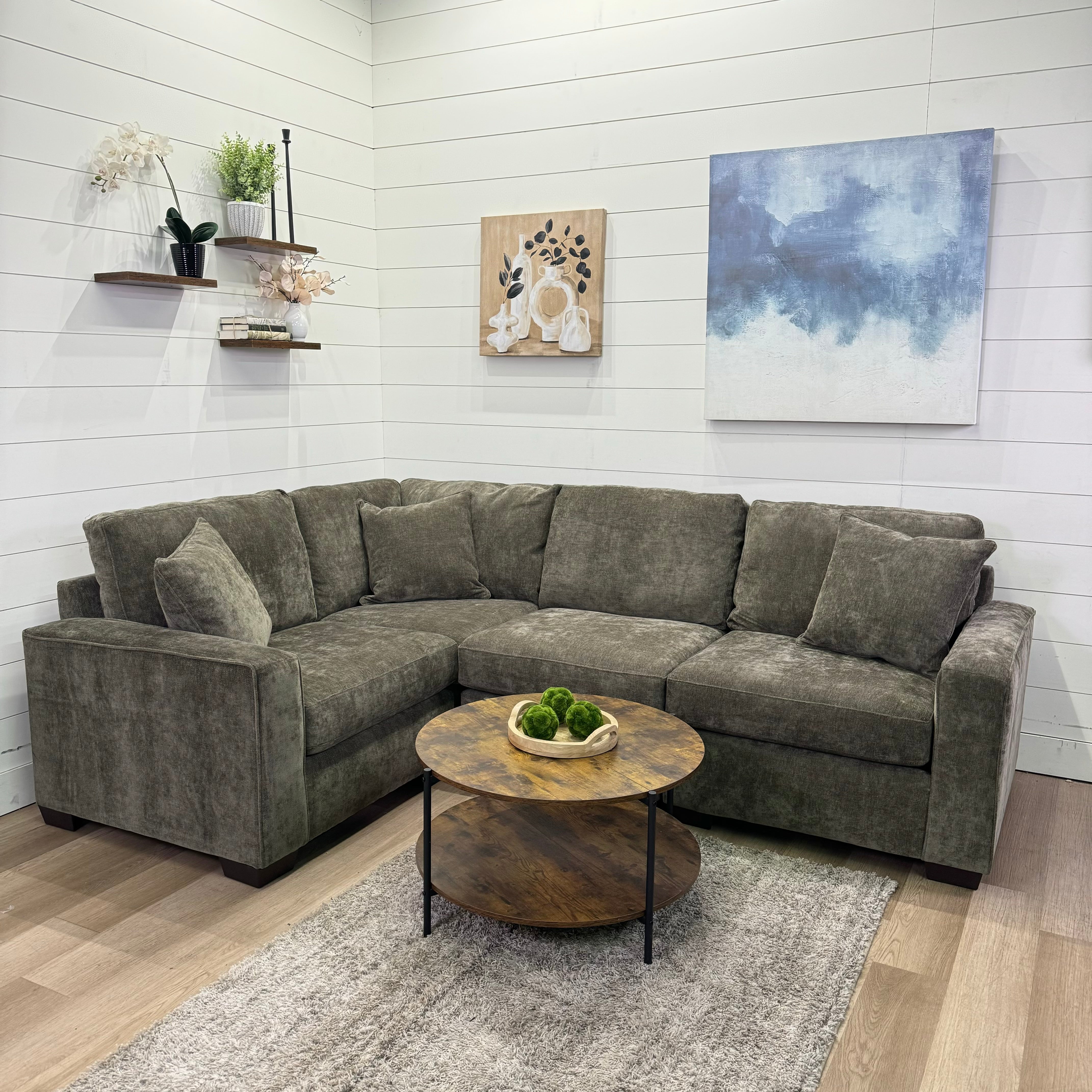 Haven Modular Mocha 5 Piece Sectional Sofa