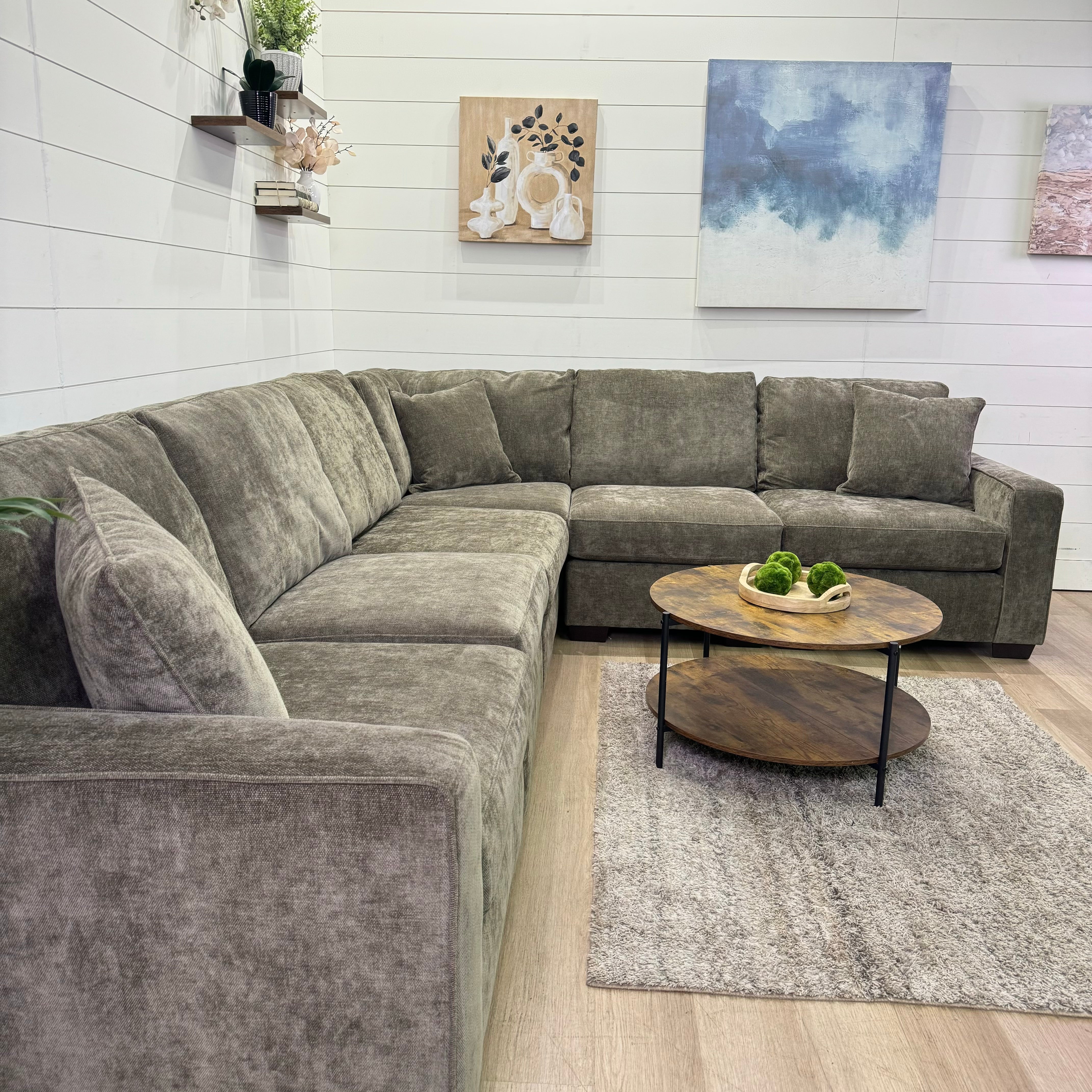 Haven Modular Mocha 7 Piece Sectional Sofa