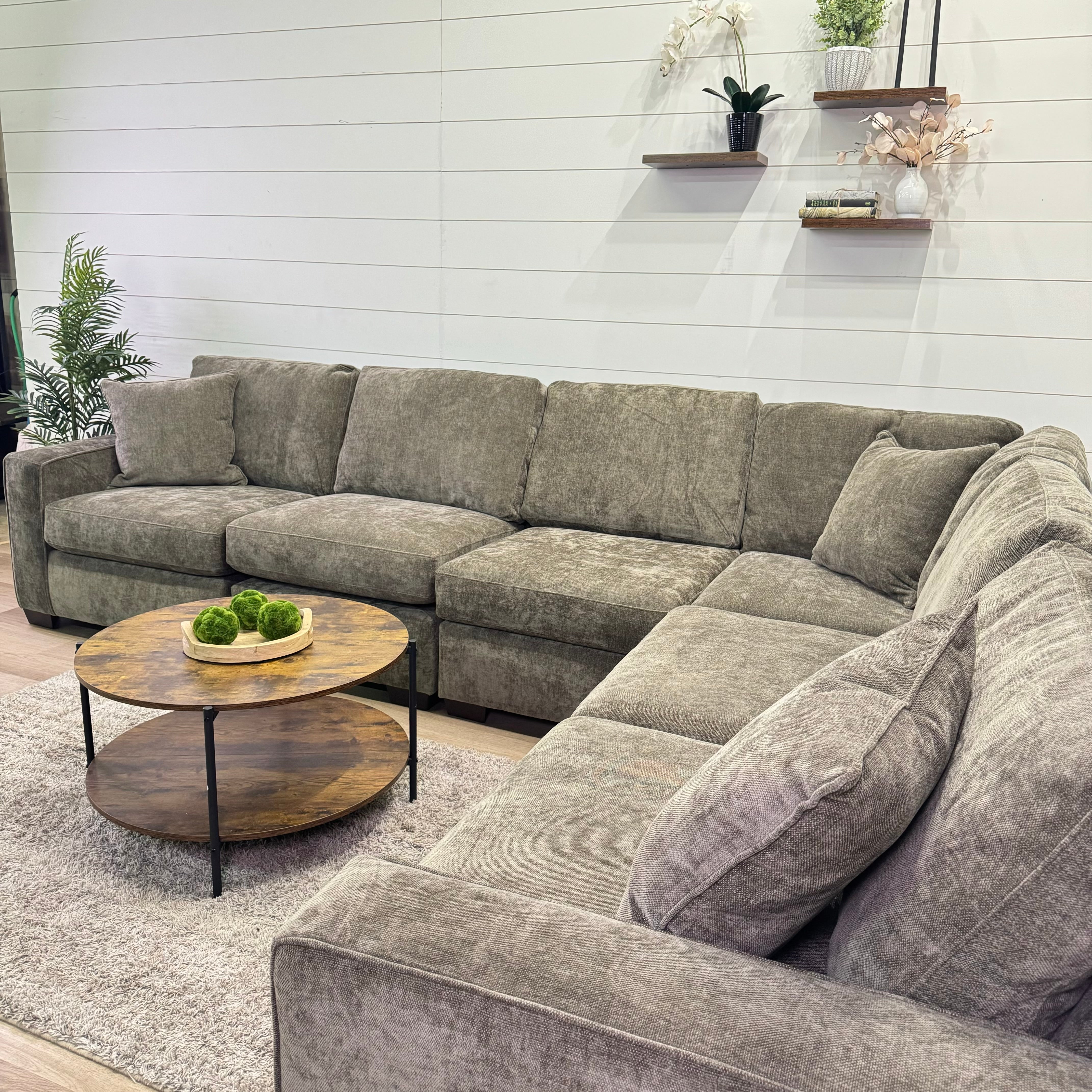 Haven Modular Mocha 7 Piece Sectional Sofa