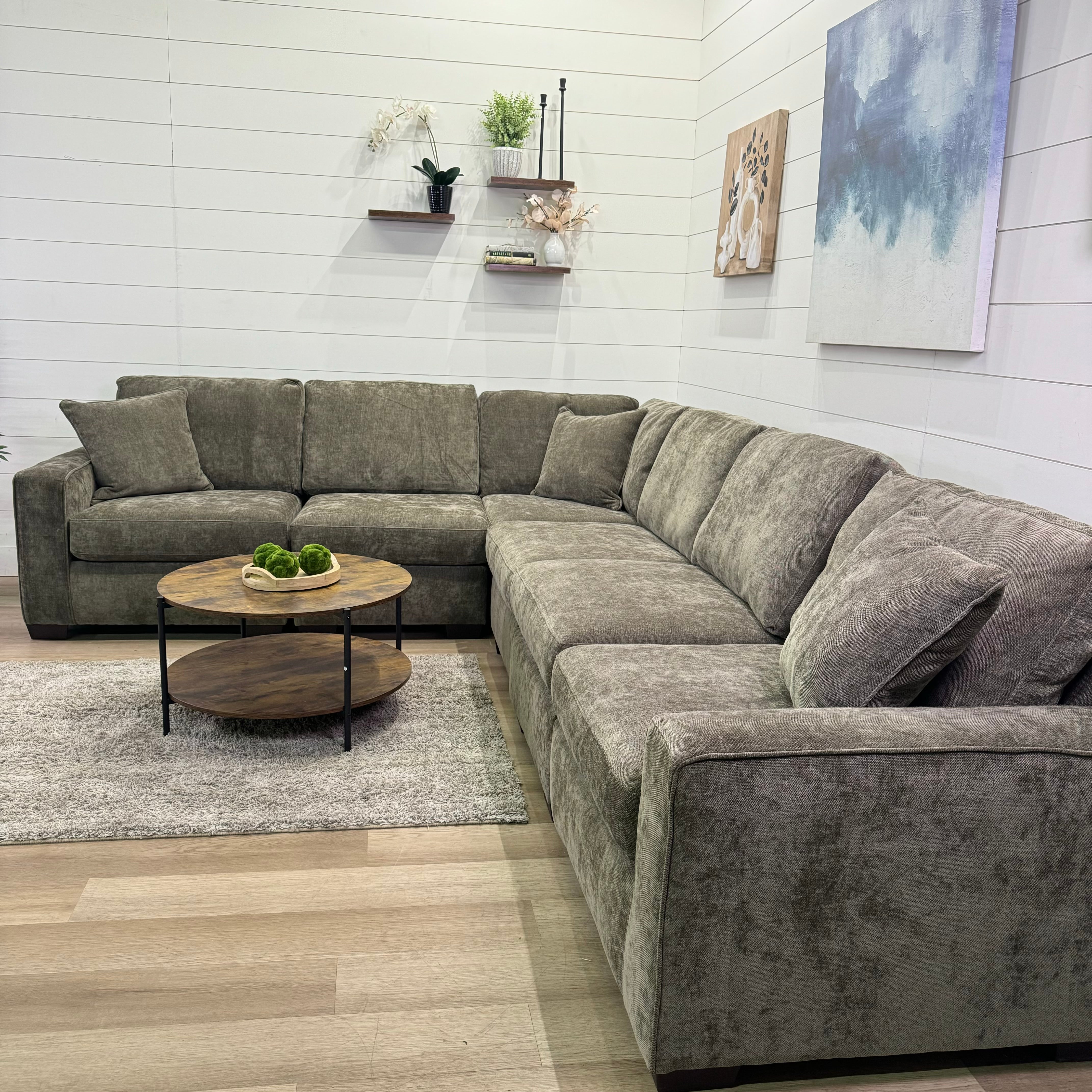 Haven Modular Mocha 7 Piece Sectional Sofa