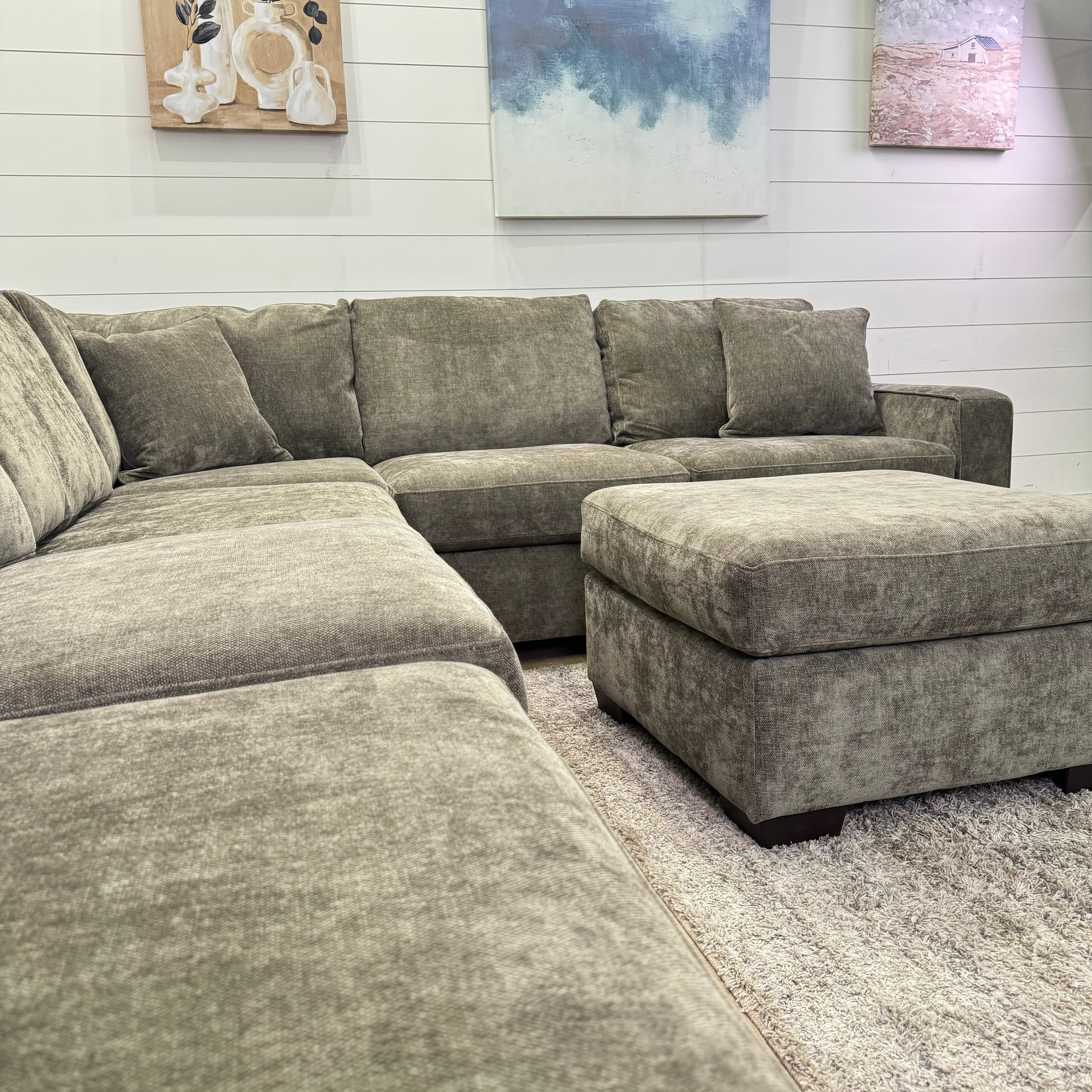 Haven Modular Mocha 7 Piece Sectional Sofa