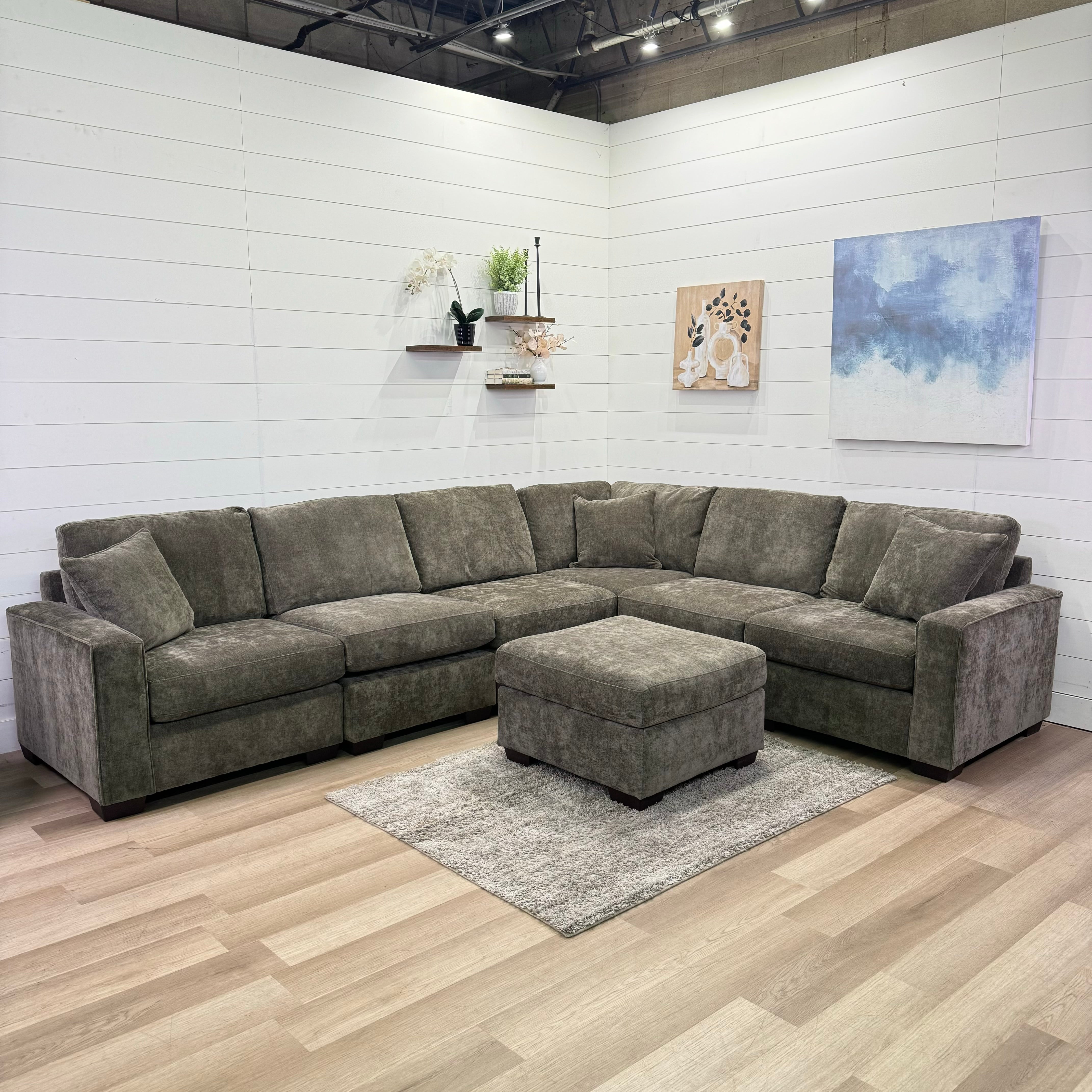 Haven Modular Mocha 7 Piece Sectional Sofa