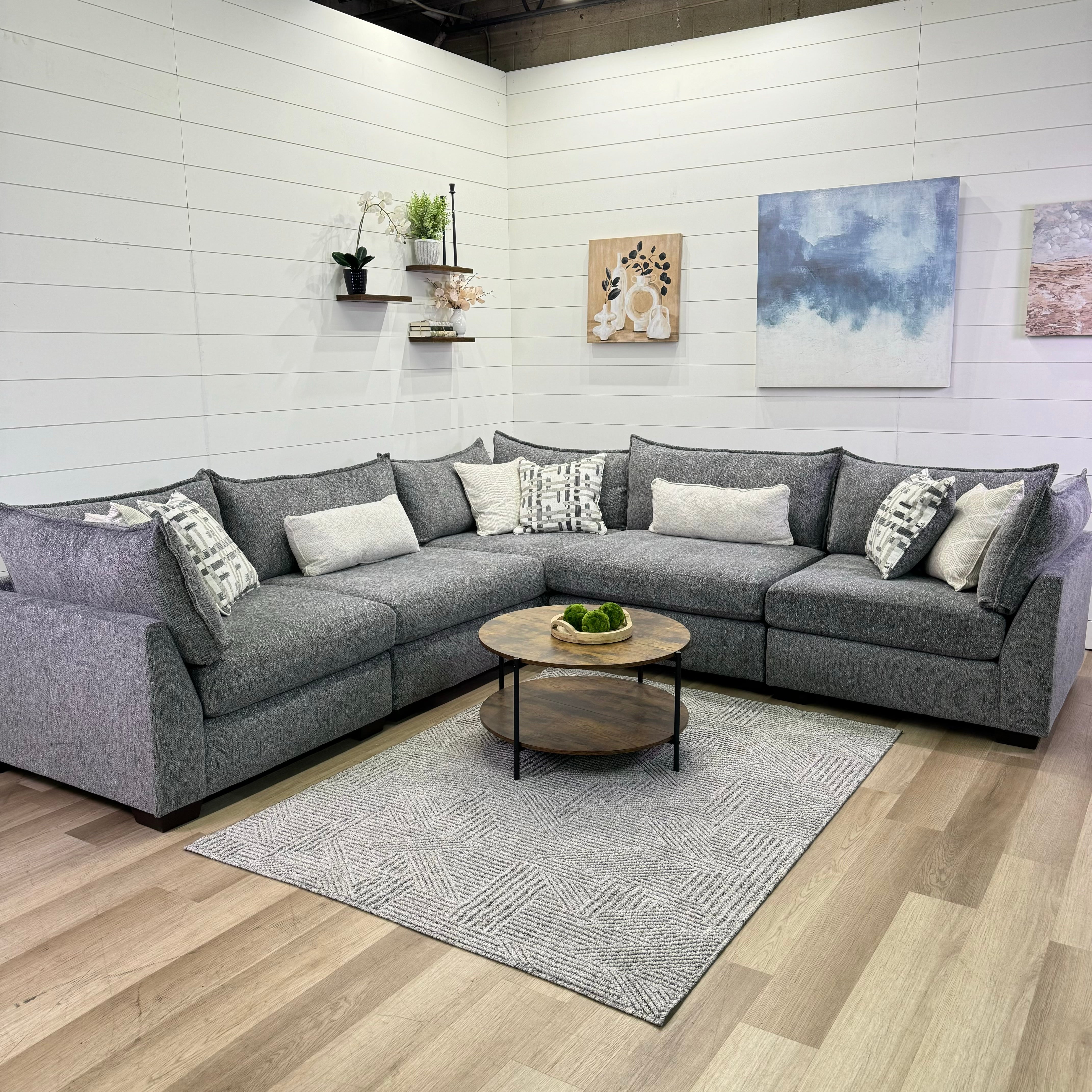 Lounge Modular 6 Piece Sectional Sofa
