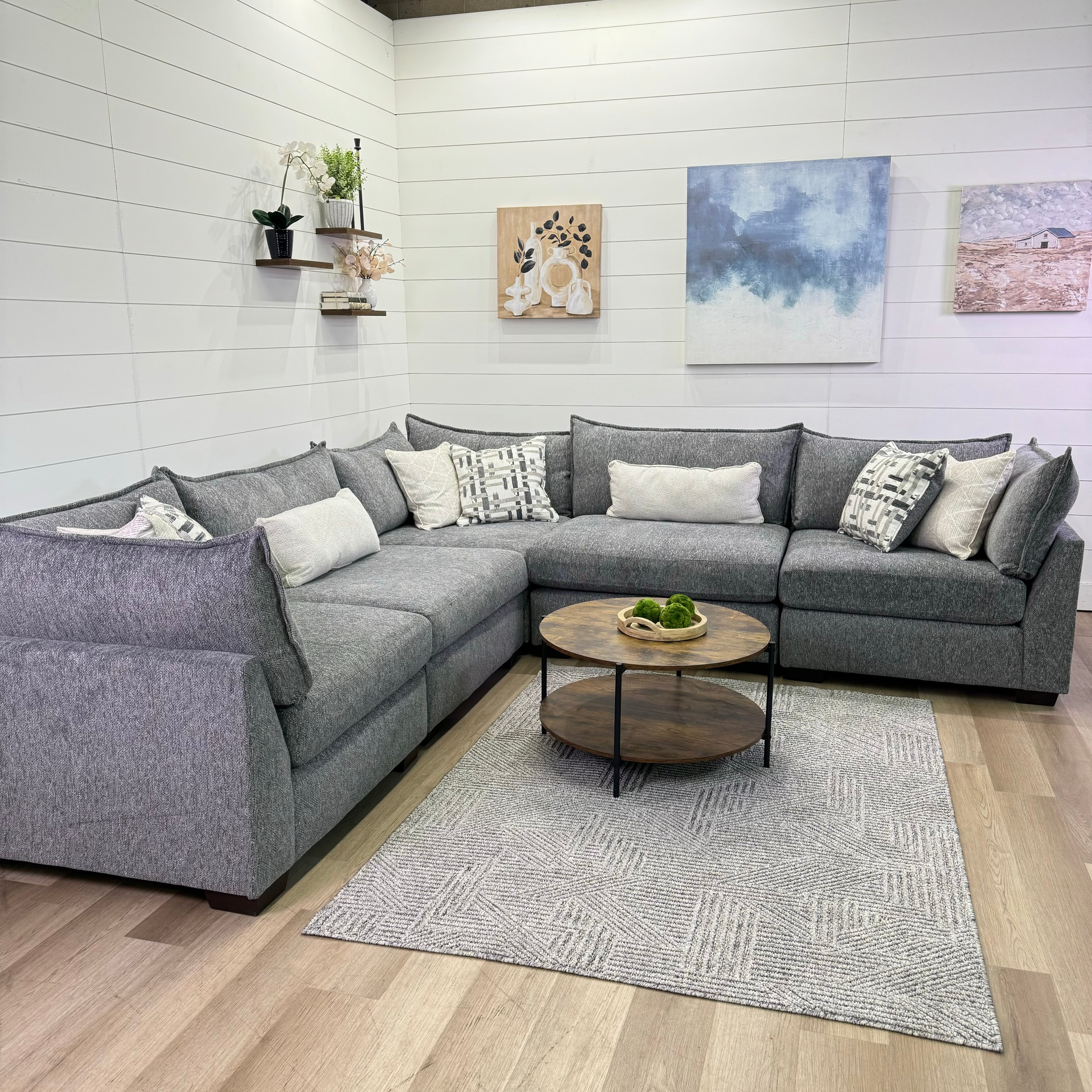 Lounge Modular 6 Piece Sectional Sofa