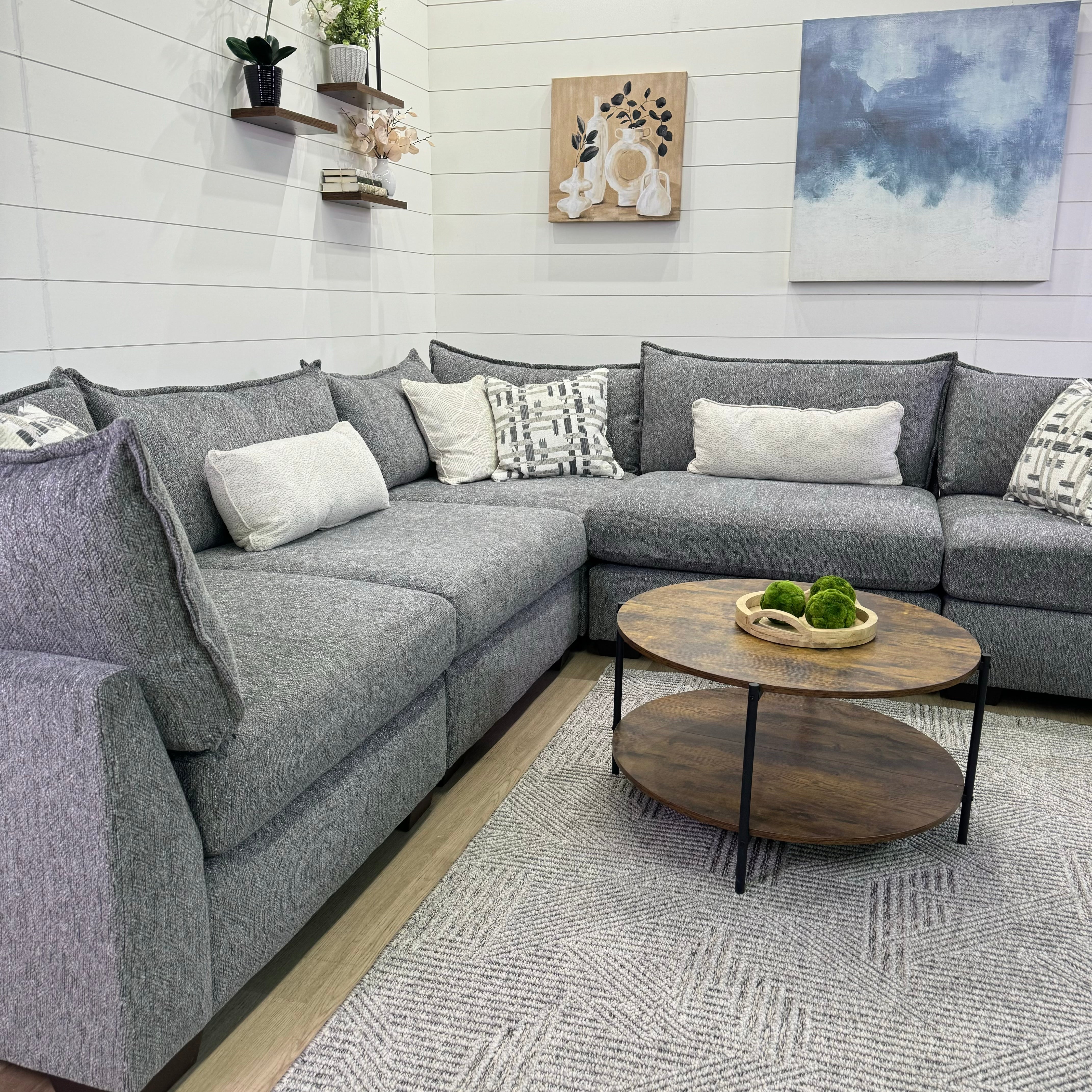 Lounge Modular 6 Piece Sectional Sofa