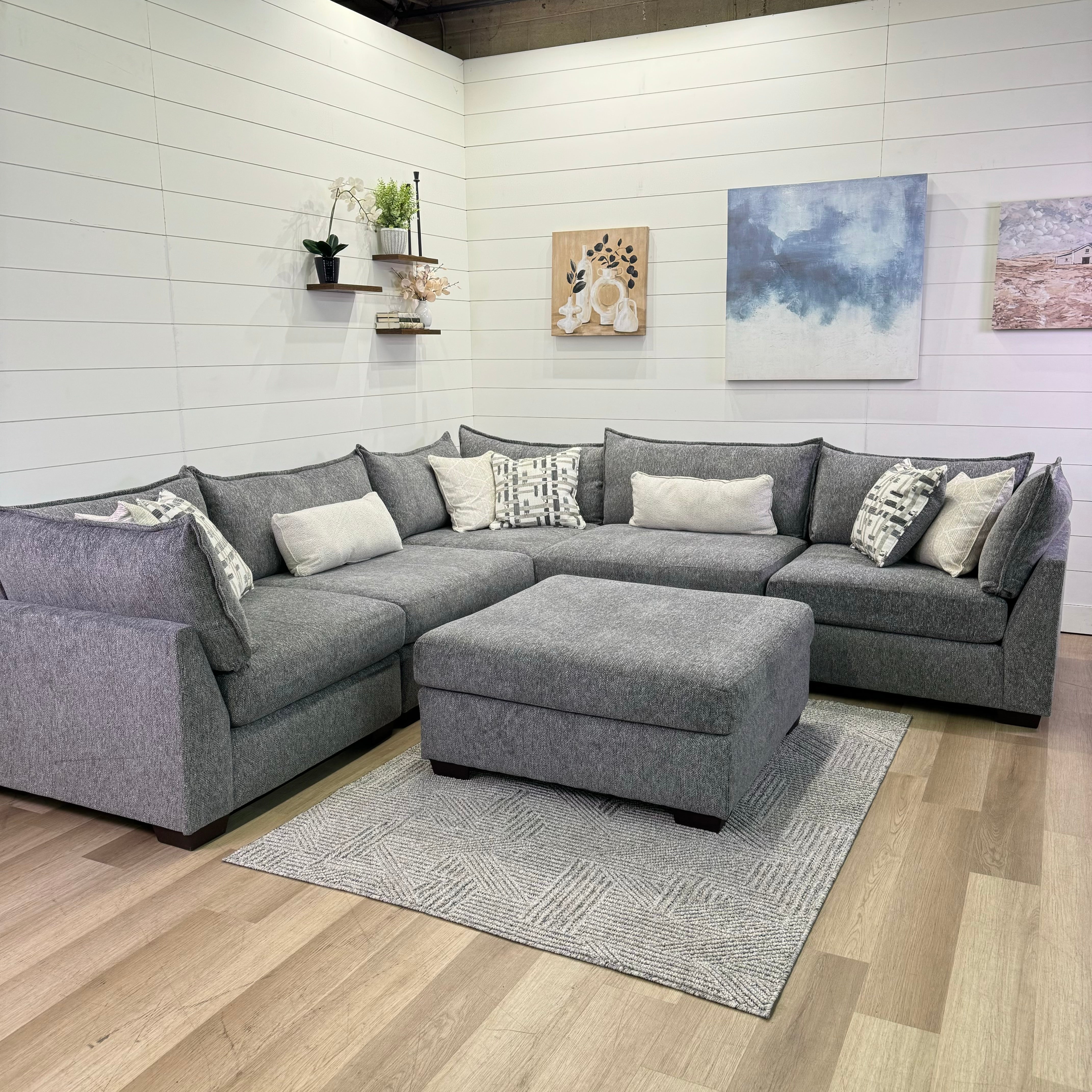 Lounge Modular 6 Piece Sectional Sofa