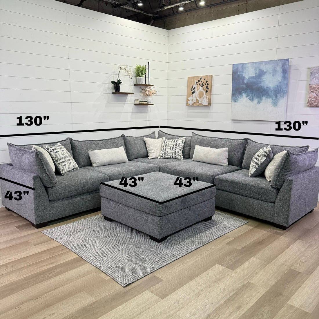 Lounge Modular 6 Piece Sectional Sofa