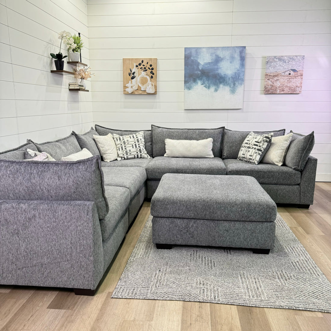 Lounge Modular 6 Piece Sectional Sofa