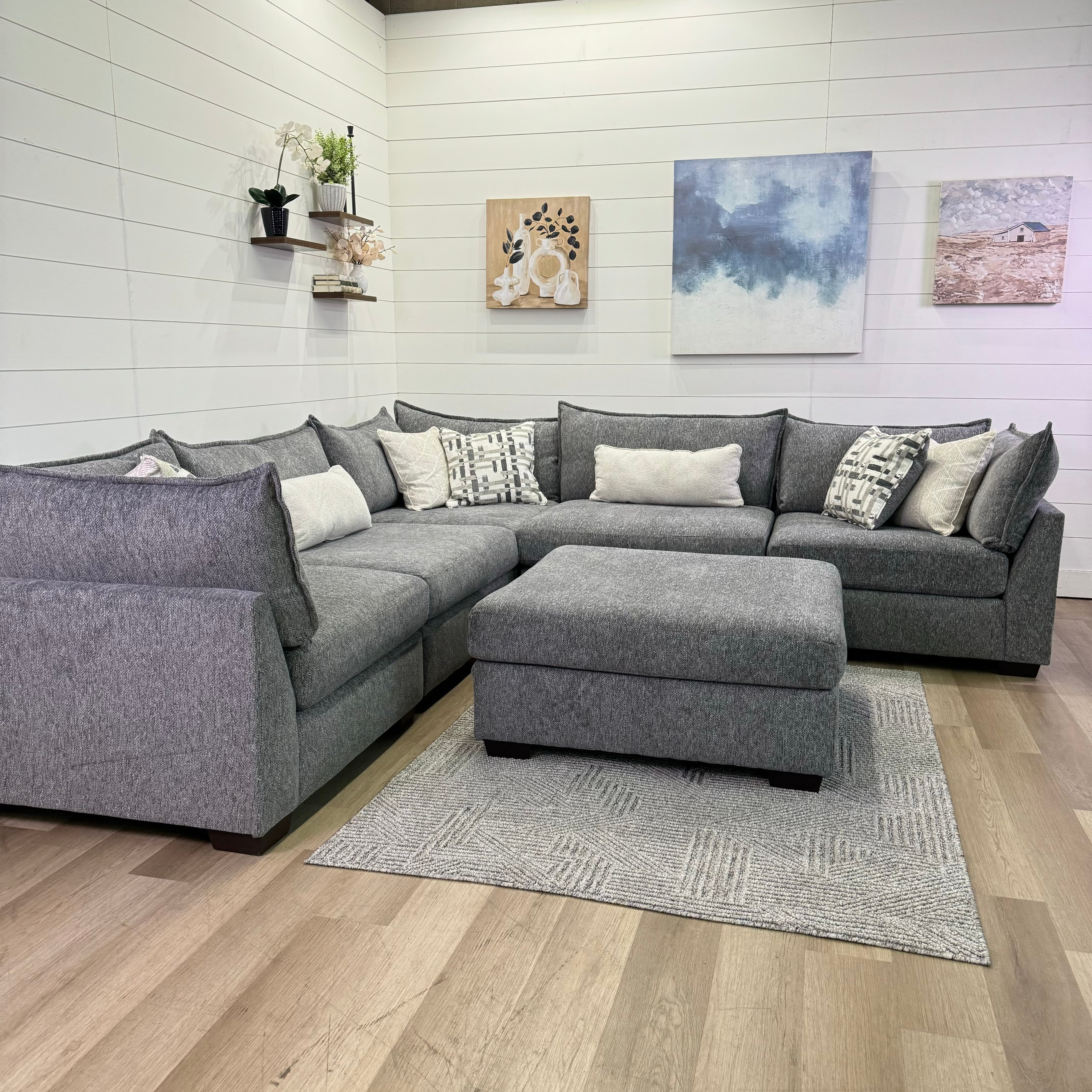 Lounge Modular 6 Piece Sectional Sofa