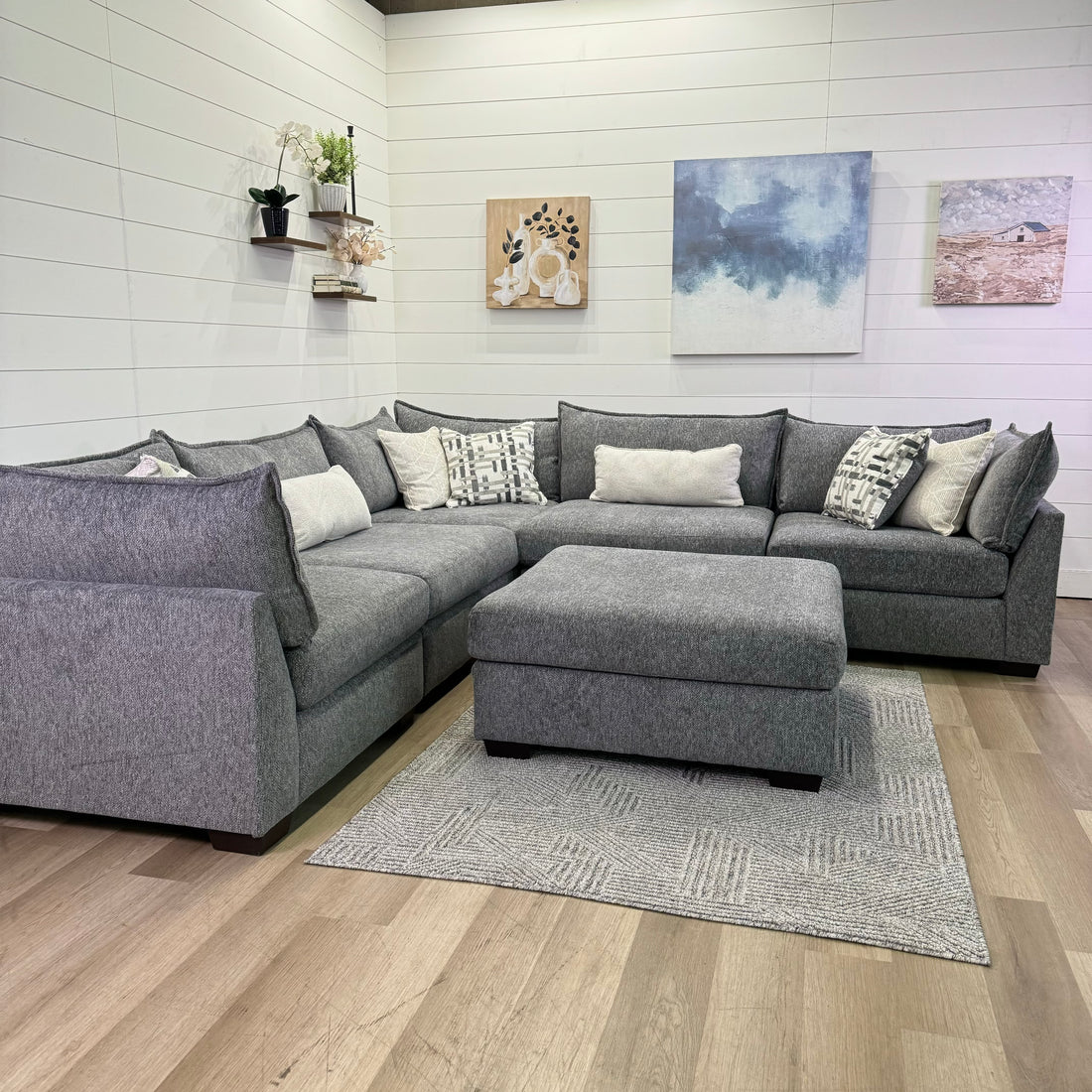 Lounge Modular 6 Piece Sectional Sofa