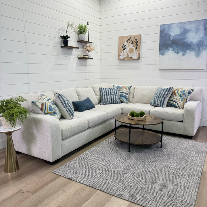 🔥 BF SPECIAL - Bayview Cream L Shaped Sectional Sofa