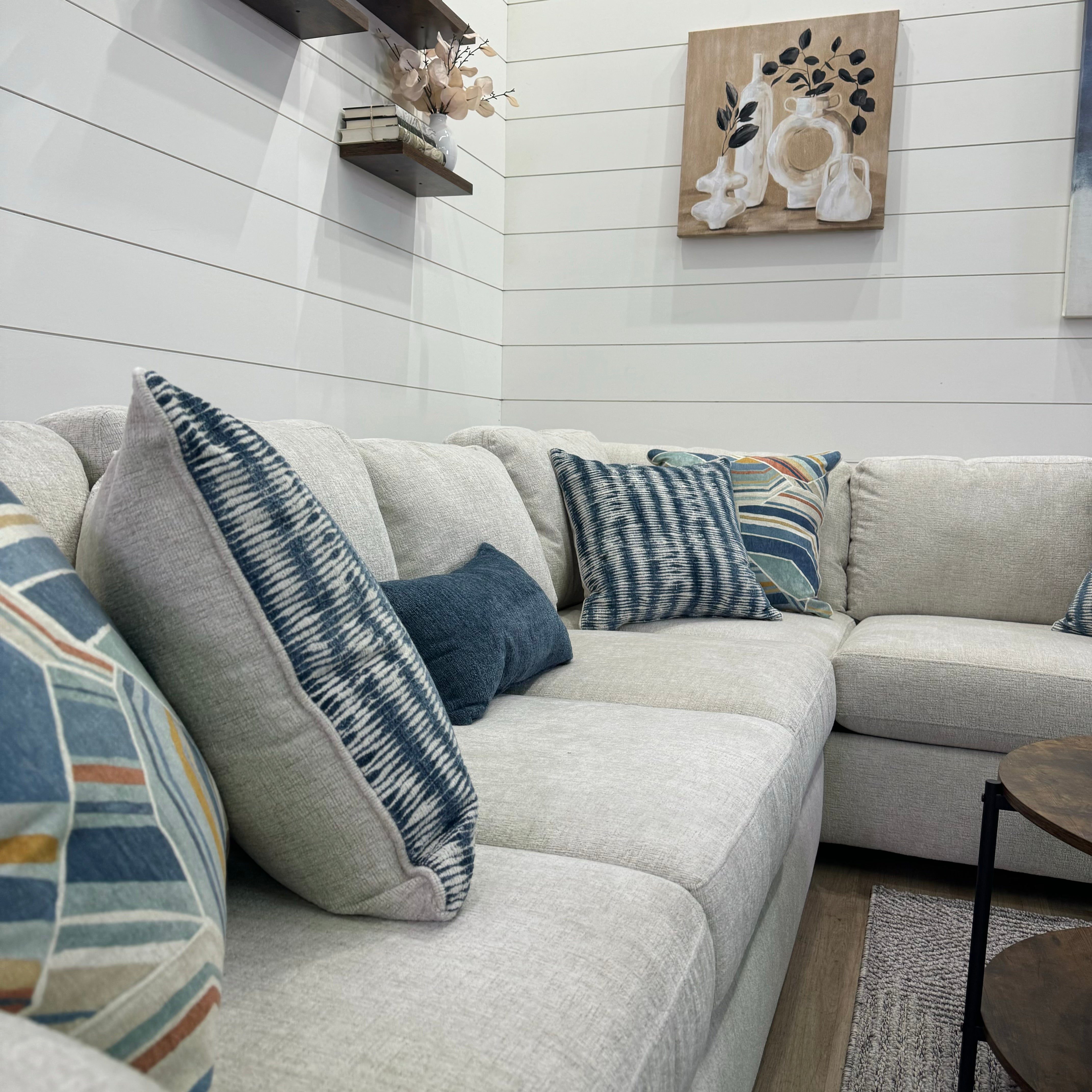 🔥 BF SPECIAL - Bayview Cream L Shaped Sectional Sofa