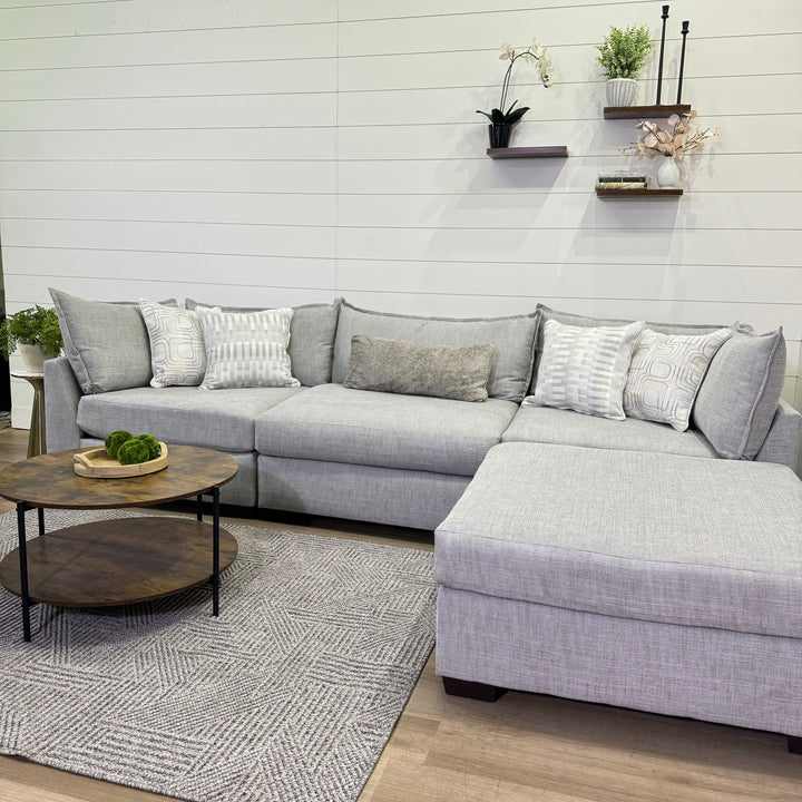 The Lounge Modular 4 Piece Sectional In Beige