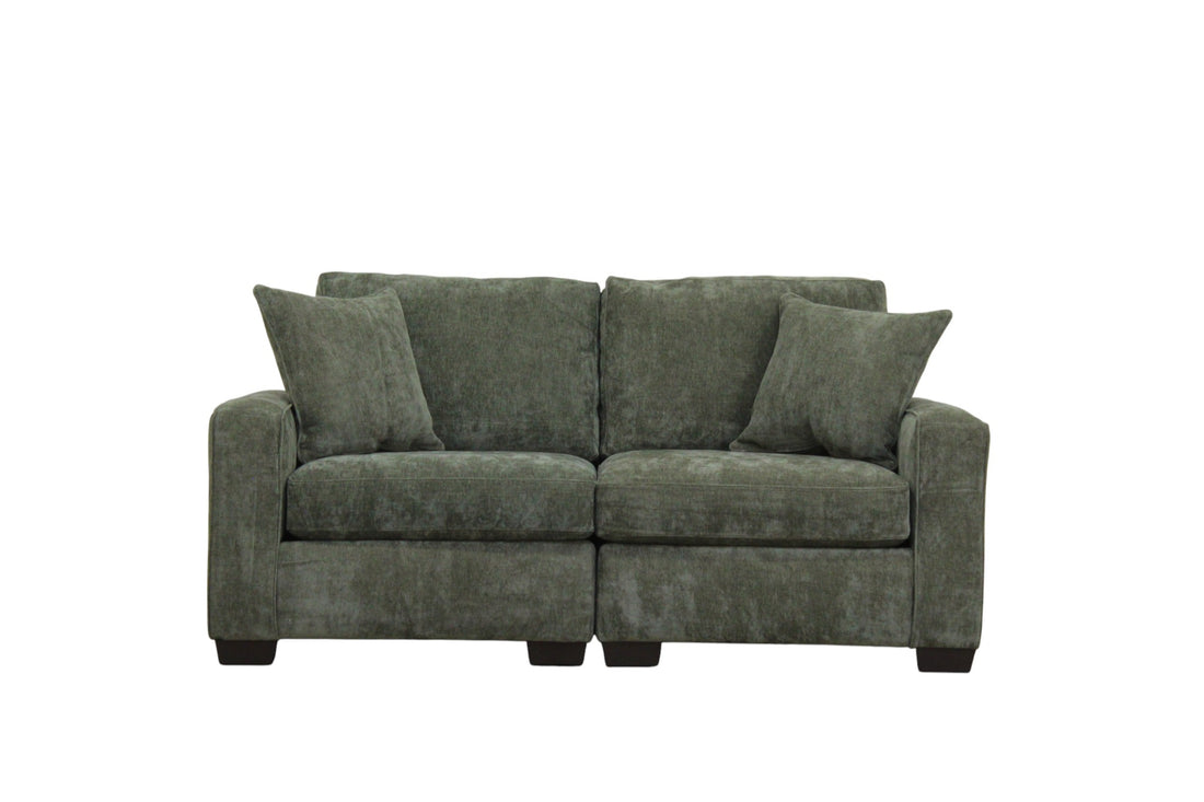 Haven Modular Sectional In Forest Green (Customizable)