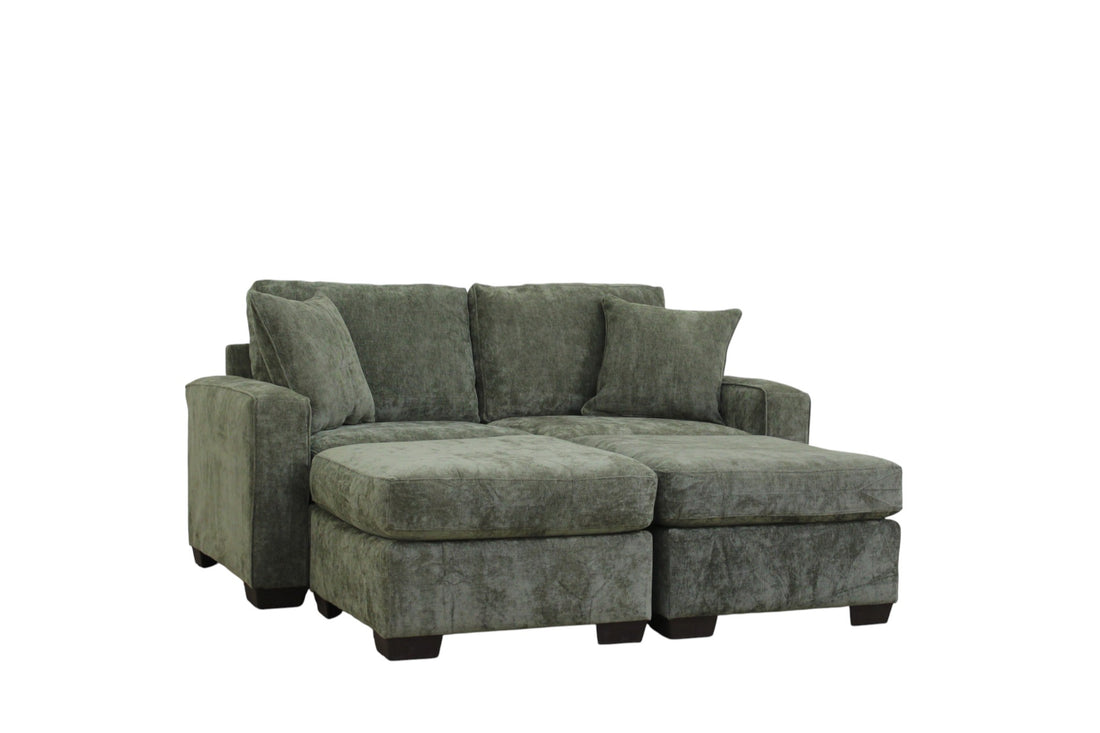 Haven Modular Sectional In Forest Green (Customizable)