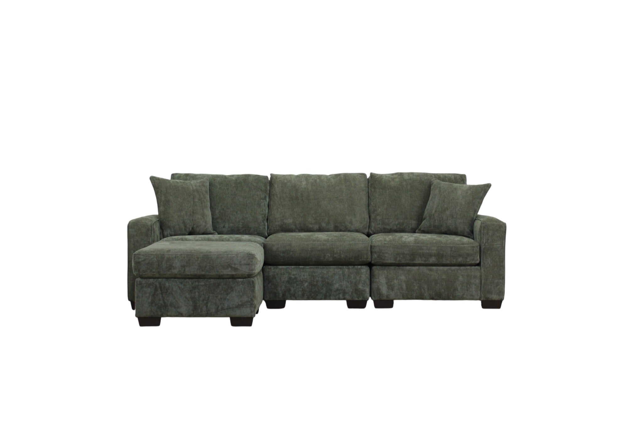 Haven Modular Sectional In Forest Green (Customizable)