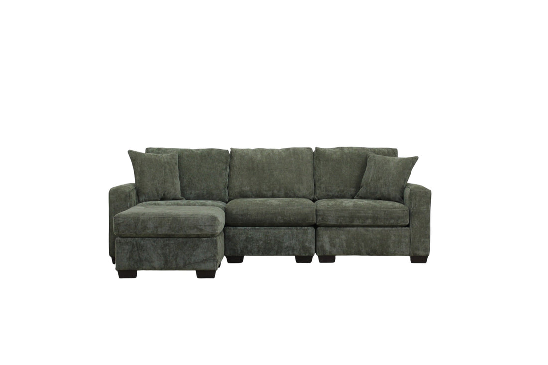 Haven Modular Sectional In Forest Green (Customizable)