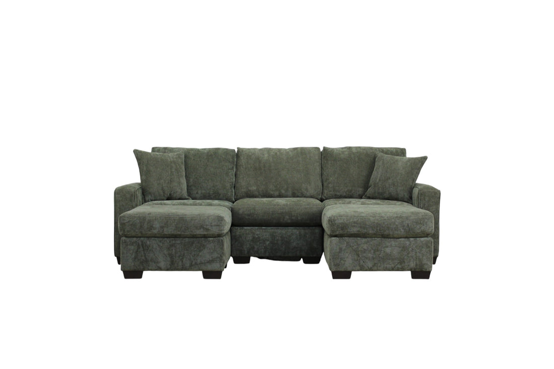 Haven Modular Sectional In Forest Green (Customizable)