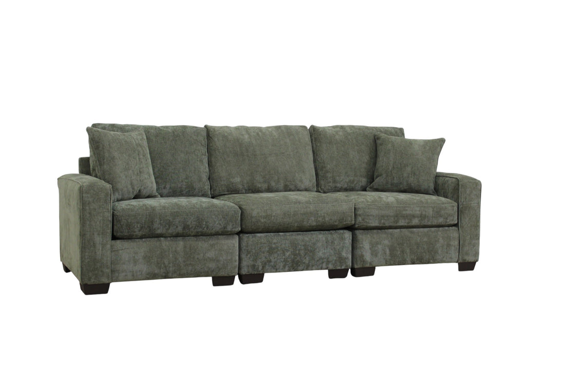 Haven Modular Sectional In Forest Green (Customizable)