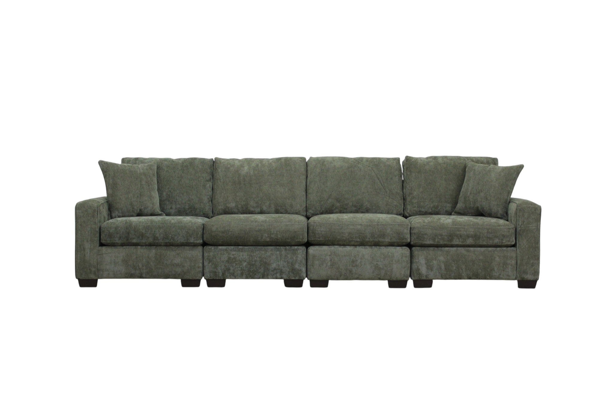 Haven Modular Sectional In Forest Green (Customizable)