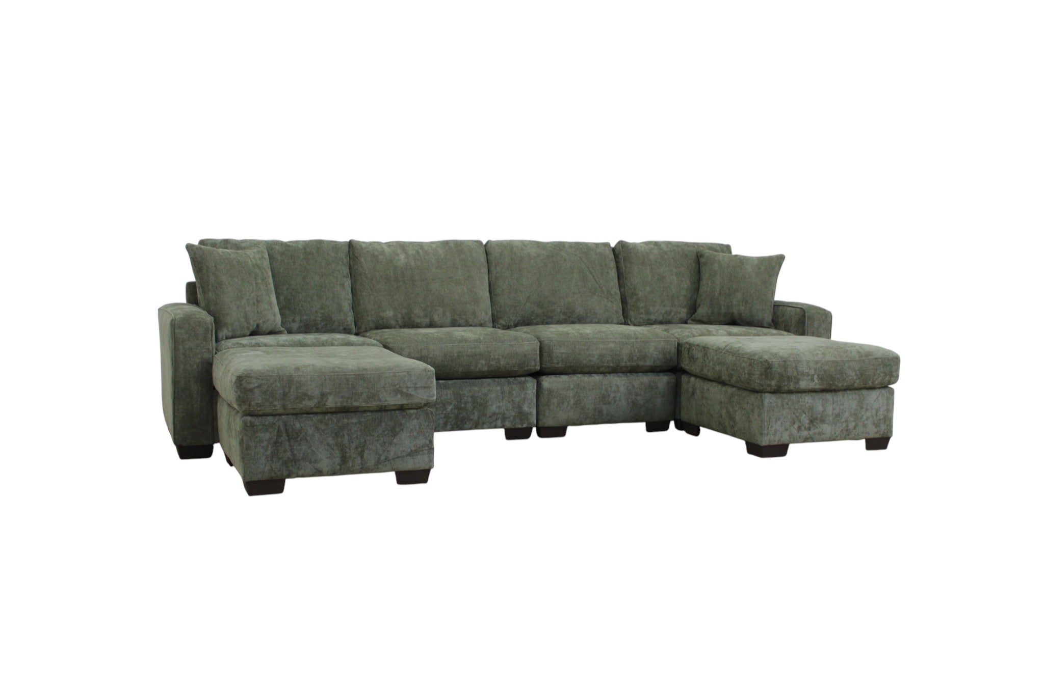 Haven Modular Sectional In Forest Green (Customizable)