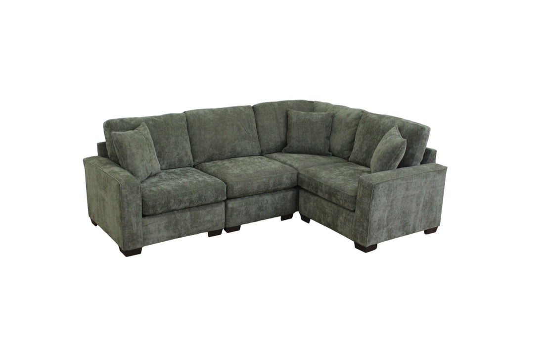 Haven Modular Sectional In Forest Green (Customizable)