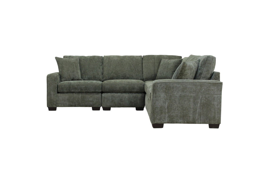 Haven Modular Sectional In Forest Green (Customizable)