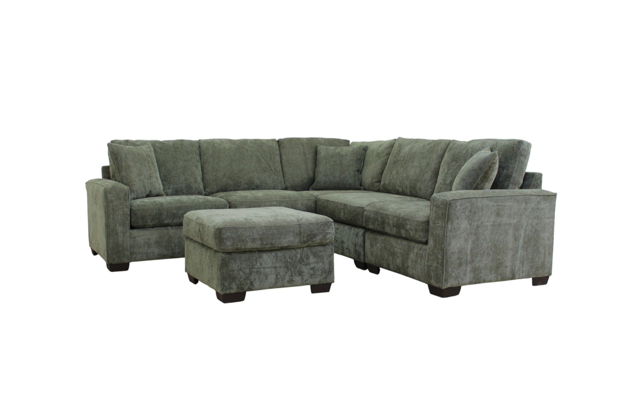 Haven Modular Sectional In Forest Green (Customizable)