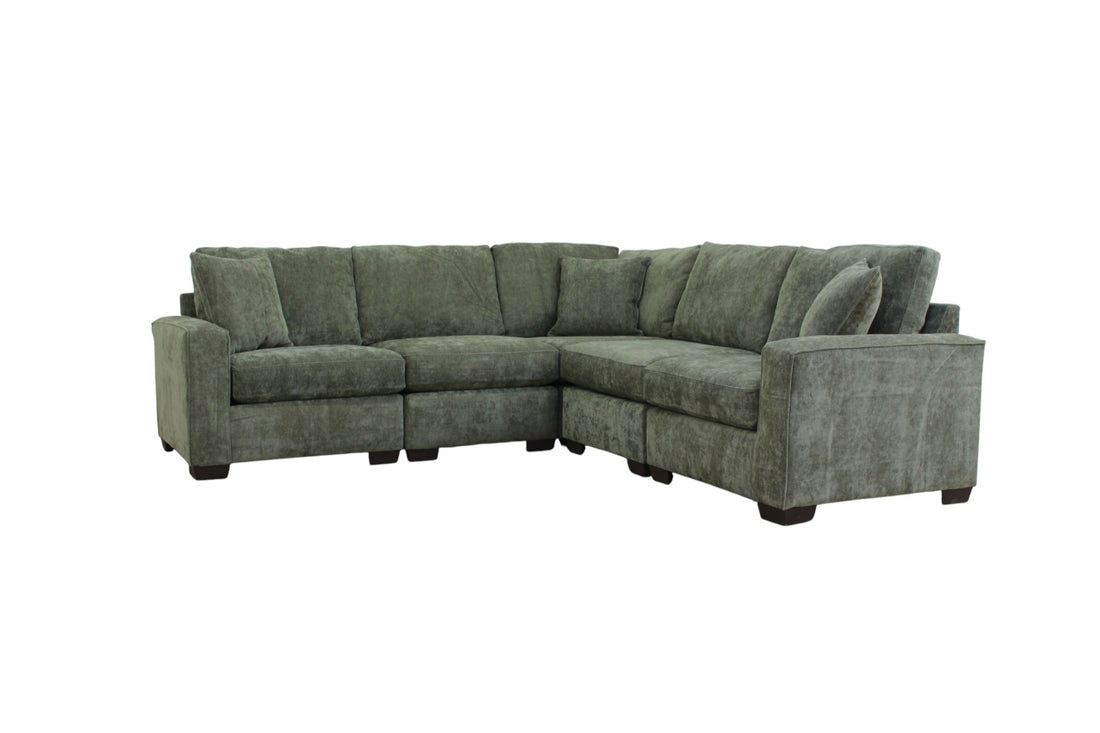 Haven Modular Sectional In Forest Green (Customizable)
