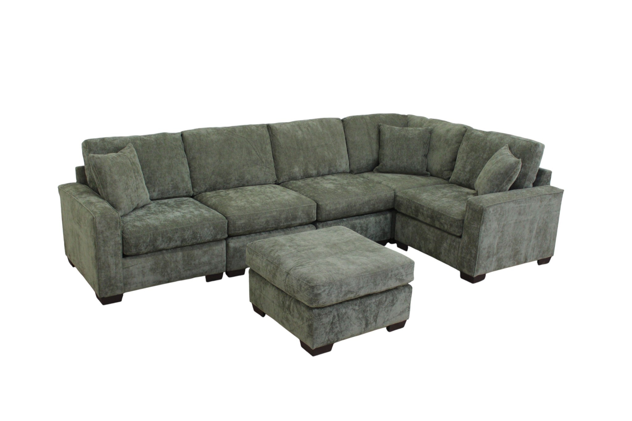 Haven Modular Sectional In Forest Green (Customizable)