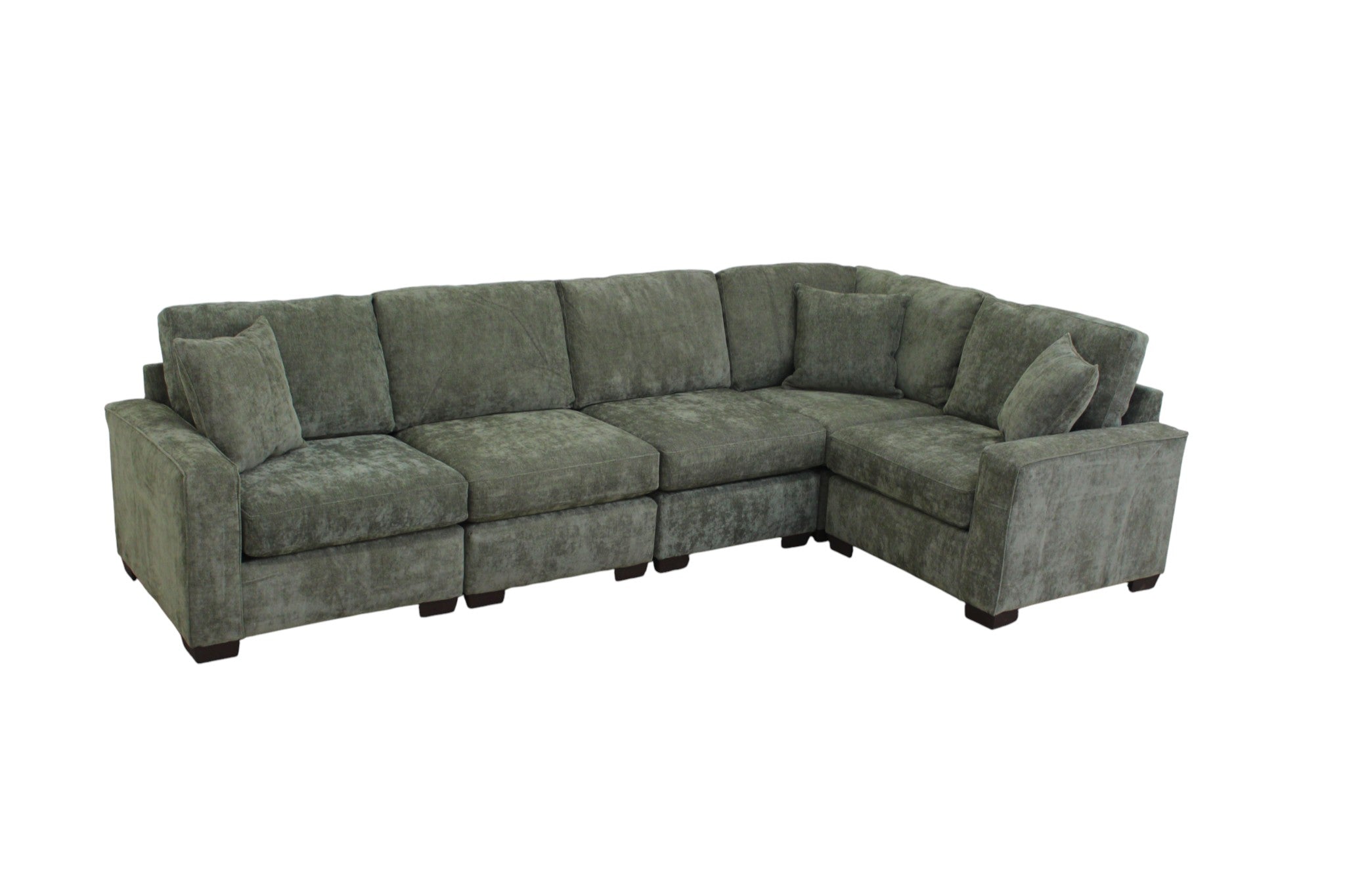 Haven Modular Sectional In Forest Green (Customizable)