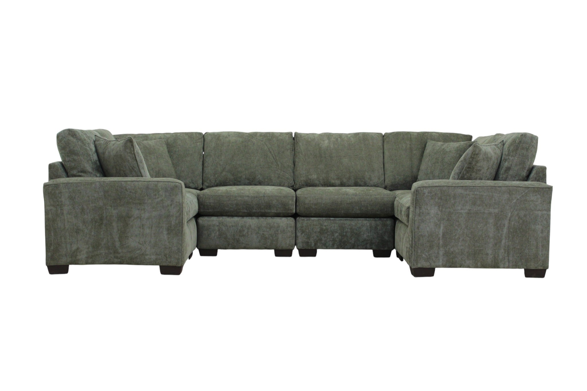 Haven Modular Sectional In Forest Green (Customizable)