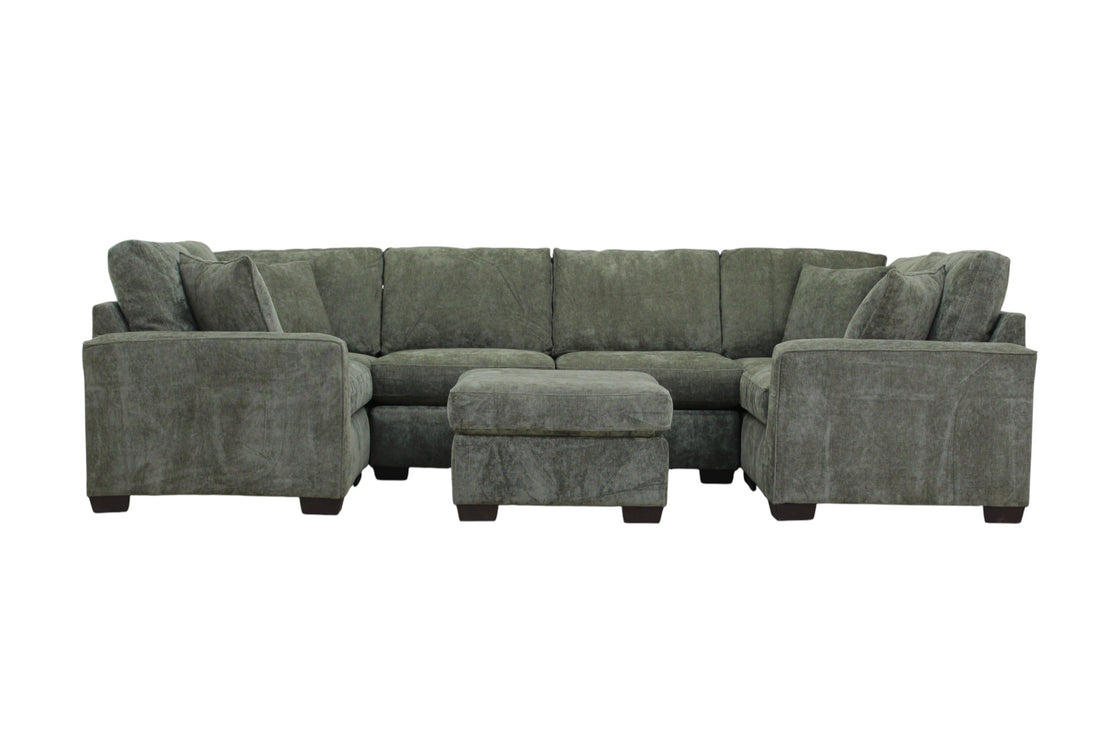 Haven Modular Sectional In Forest Green (Customizable)
