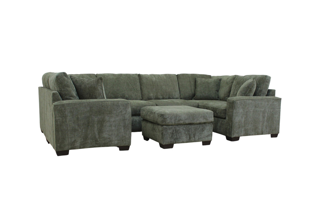 Haven Modular Sectional In Forest Green (Customizable)